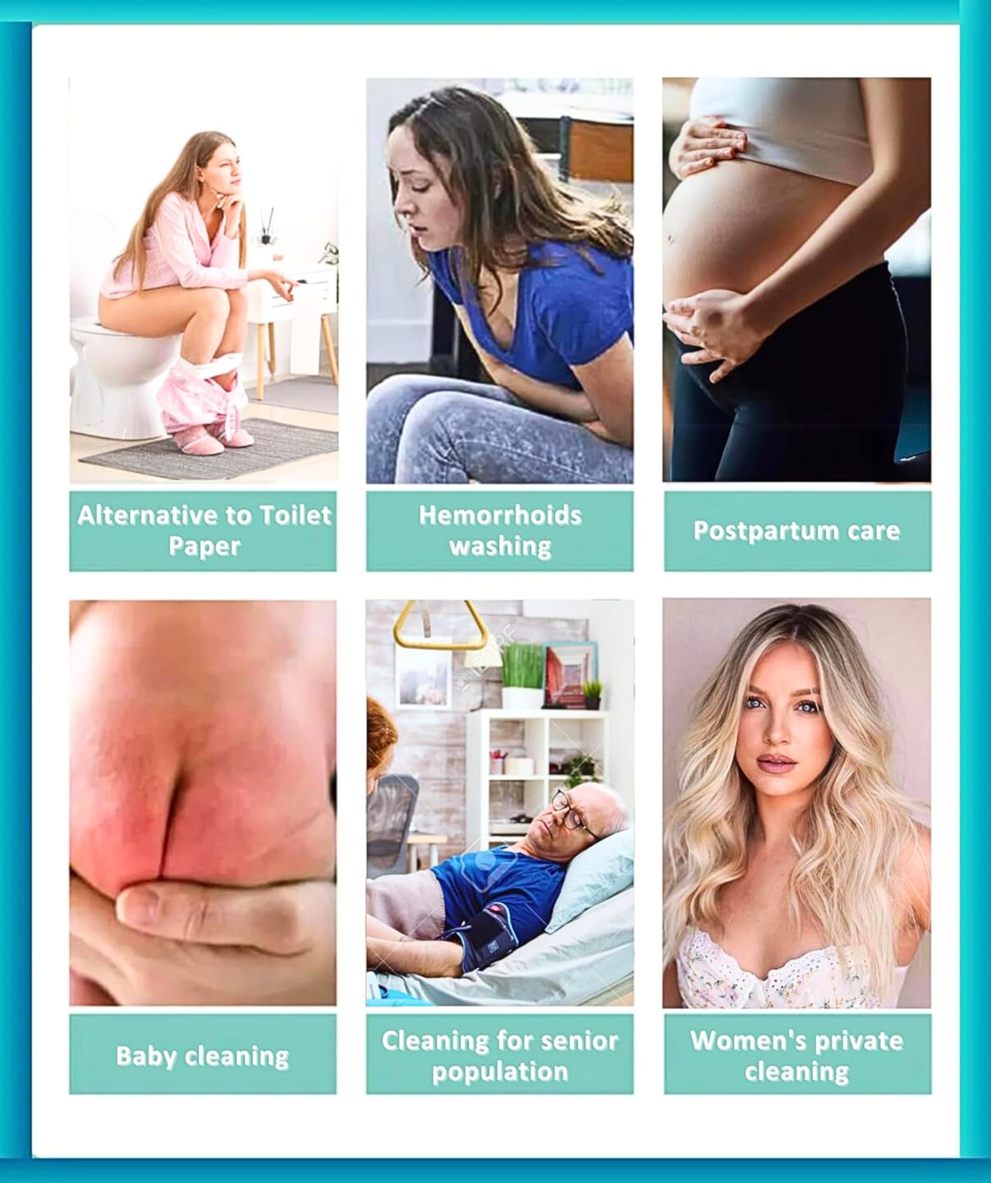 Peri Bottle , Squeeze-Free Portable Bidet for Postpartum Essentials, Peri Bottles for Feminine Hygiene TICALBAK uk supplements