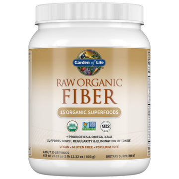 Garden Of Life Raw Organic Superfood Fiber for Constipation Relief, 1.77oz (803g) Powder Garden of Life uk supplements