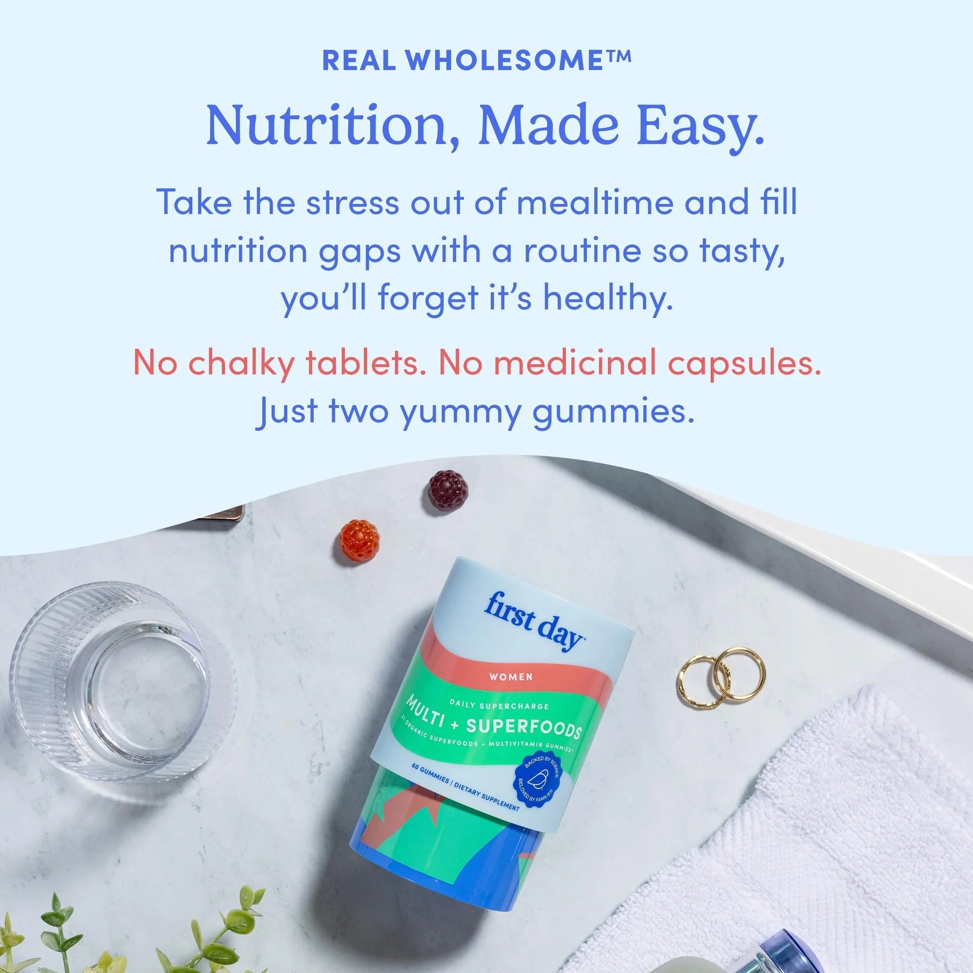 FIRST DAY Womens Multivitamin & Teens Multivitamin Gummies Bundle – Daily Multivitamin for Women, Teen Multi Vitamins FIRST DAY uk supplements
