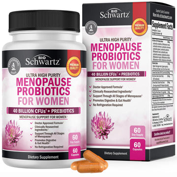 Menopause Support Probiotics for Women - Unique Menopause Relief for Hot Flashes BioSchwartz uk supplements