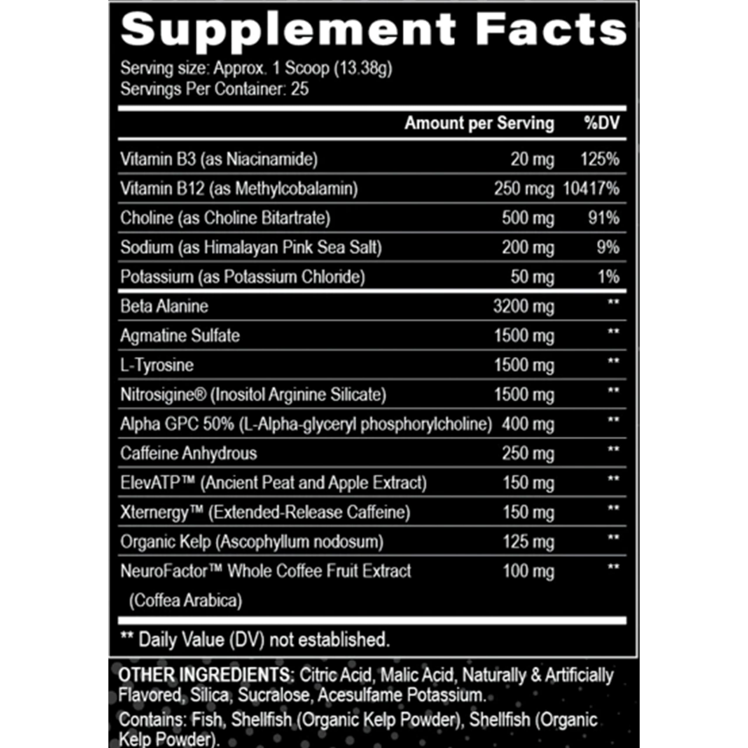 Black Magic Supply Villain High-Stim Nootropic Pre-Workout - Beta-Alanine, L-Tyrosine Black Magic Supply uk supplements