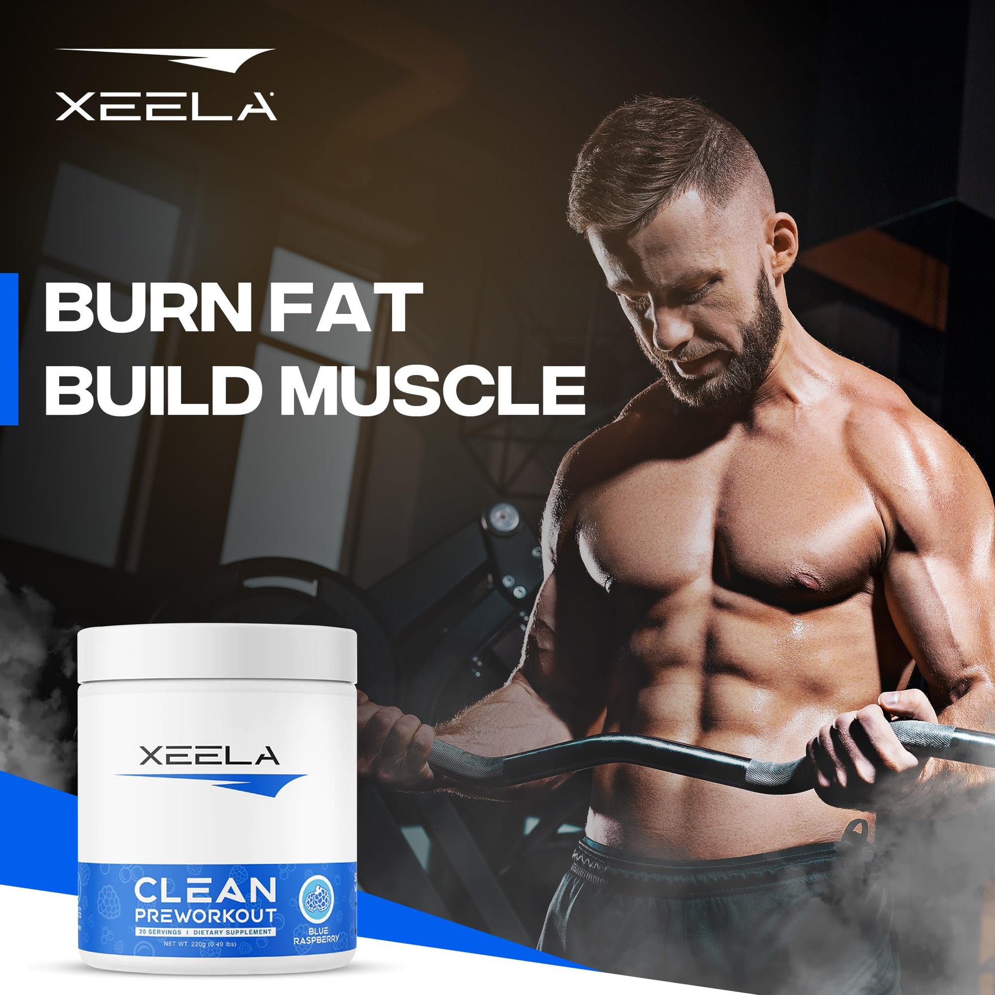 XEELA Organic Pre Workout Powder: Clean Preworkout for Men & Women, with Flavored XEELA uk supplements