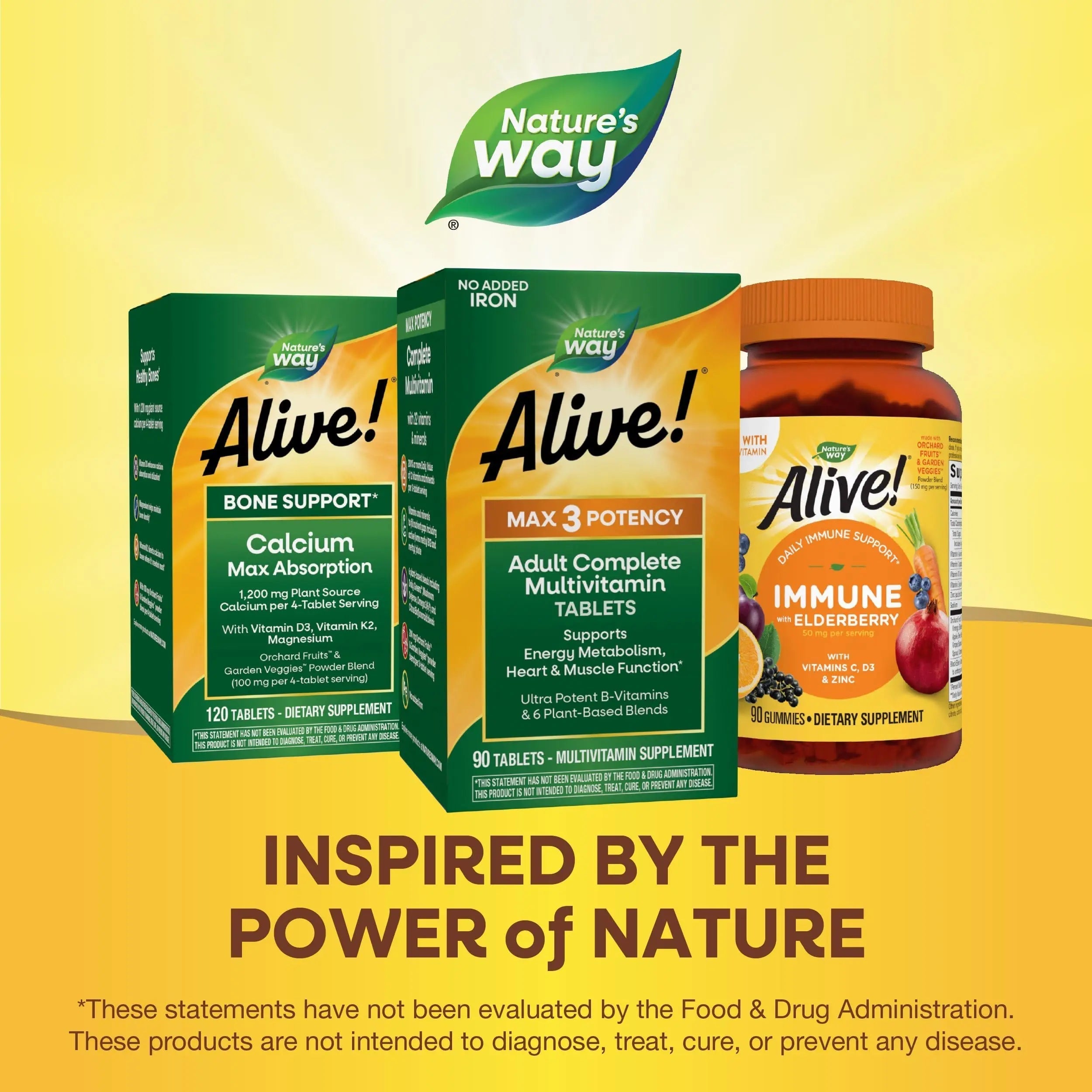 Nature's Way Alive! Max3 Potency Adult Complete Multivitamin, High Potency B-Vitamins to Support Energy Metabolism Nature's Way uk supplements