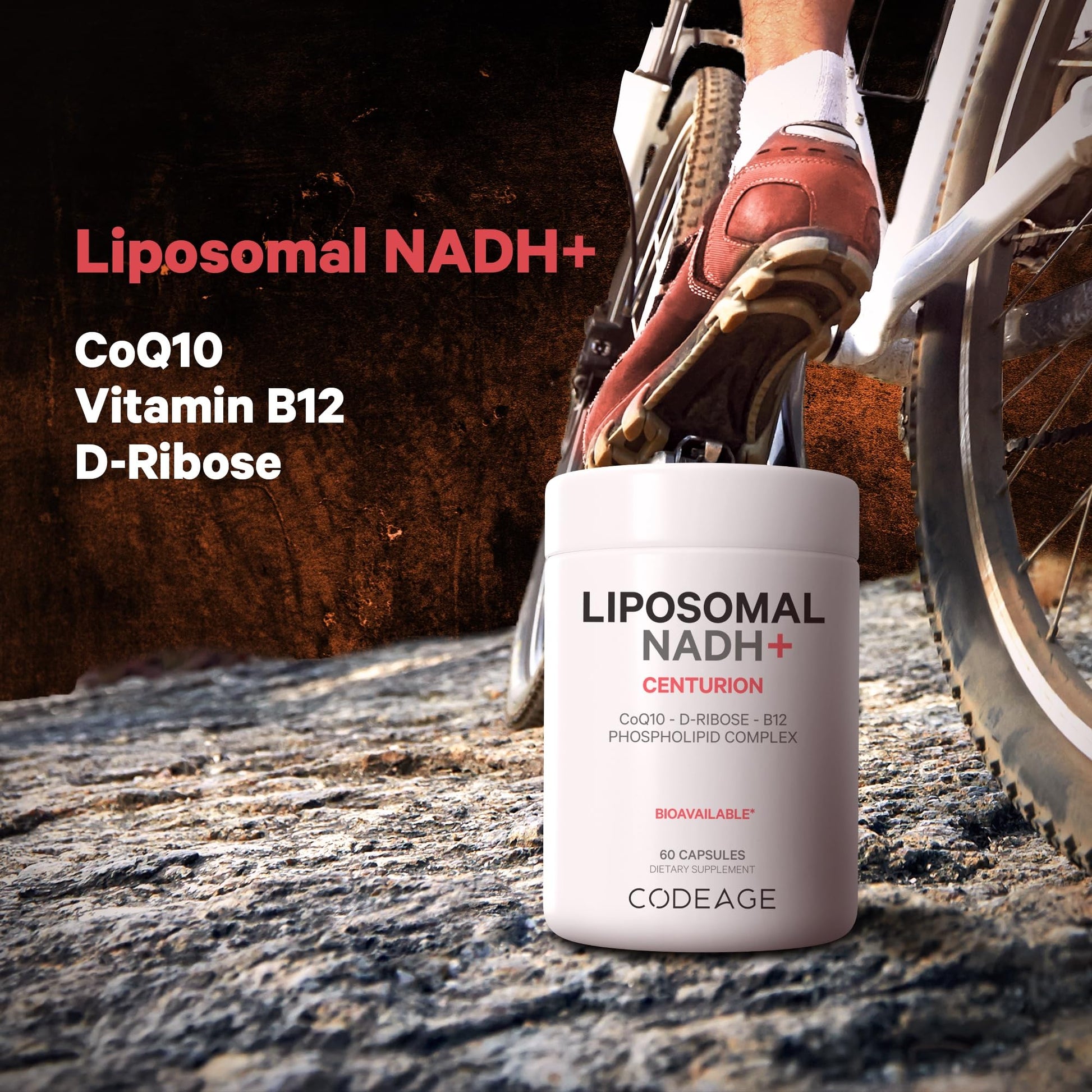 Codeage Liposomal NADH+ Supplement - CoQ10 - Vitamin B12 - D-Ribose Bioenergy Codeage uk supplements