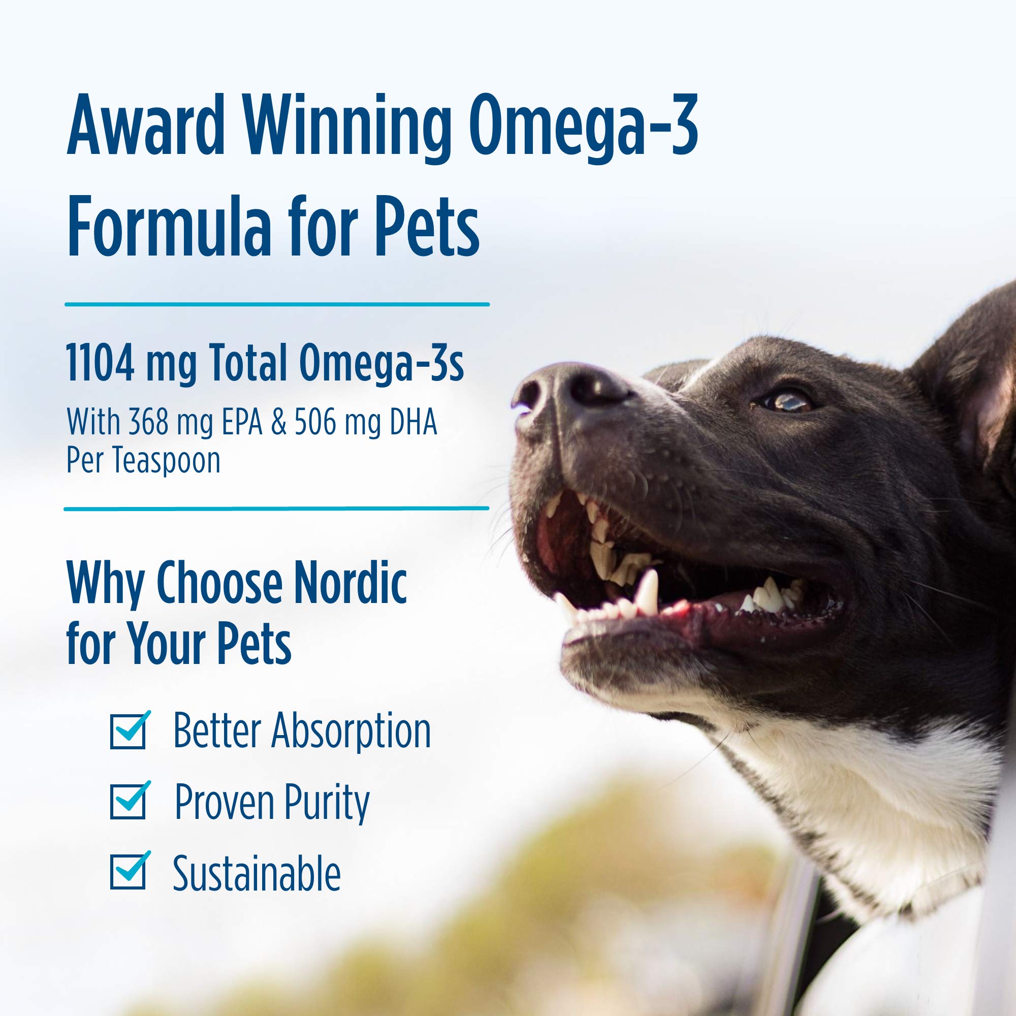 Nordic Naturals Pet Cod Liver Oil, Unflavored - 16 oz - 1048 mg Omega-3 Per Teaspoon - Fish Oil for Dogs with EPA & DHA - Promotes Skin, Coat, & Immune Health Nordic Naturals uk supplements