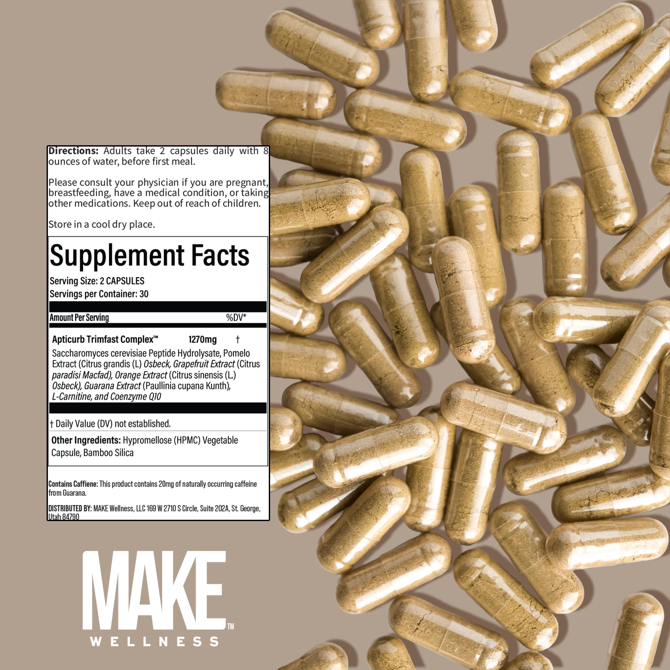 Make Wellness Lean Peptide Supplement | Supports Overall Wellness, Normal Muscle Health & Active Lifestyles | Bioactive Peptide Blend | Clean, Non-GMO Formula | 30 Servings for Daily Nutrition Make Wellness uk supplements