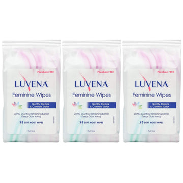 Luvena Feminine Wipes - Soft Wet Wipes for Women - Refresh & Resist Odor - Gynecologist Tested LUVENA uk supplements