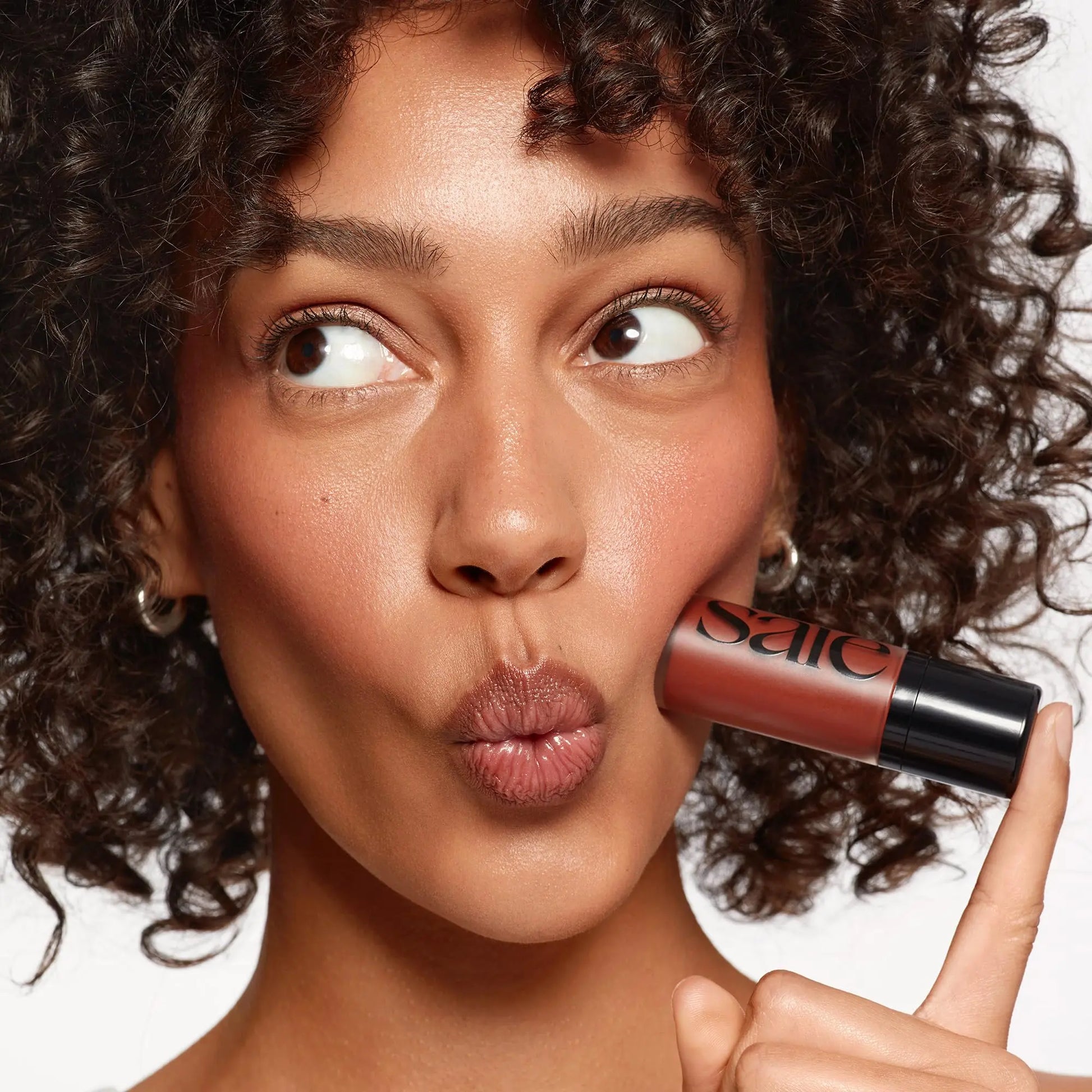 Saie Dew Liquid Blush for Cheeks - Hydrating Cream Blush Stick with a Blendable + Buildable Formula - Skincare Infused Dewy Cheek Tint for a Natural Flush - Glowy Makeup Essential - Spicy (.40 oz) Saie uk supplements