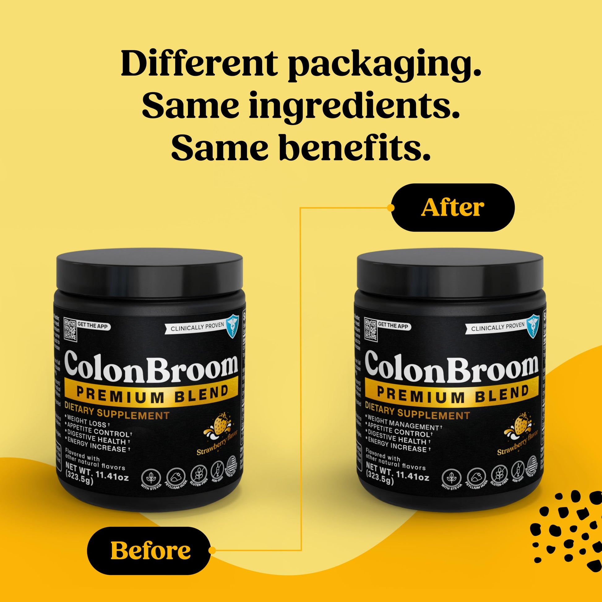 ColonBroom Premium Weight Management Supplement (Strawberry) - Colon Broom Psyllium Husk Fiber Powder Drink - Gluten Free, Non-GMO Colon Cleanse for Bloating Relief & Gut Health, 200 Servings ColonBroom uk supplements