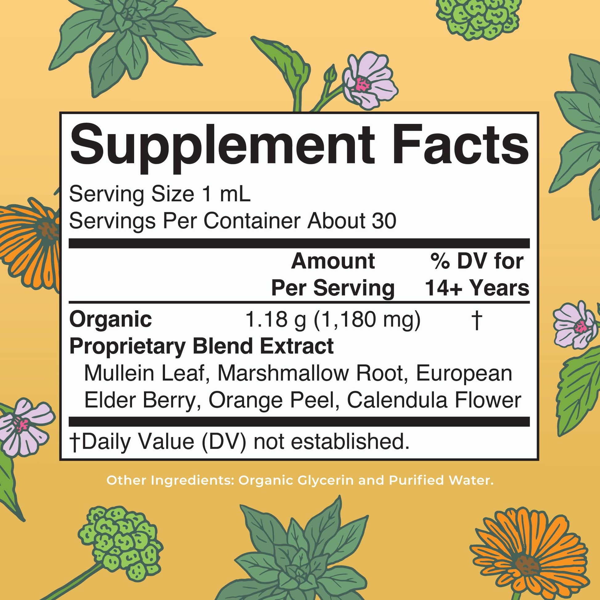 MaryRuth Organics USDA Organic Respiratory Health Liquid Drops with Mullein Leaf | Marshmallow Root & Elderberry | Mullein Drops for Lungs Herbal Blend | Immune Support Supplement | Vegan | 1 Fl Oz MARYRUTH'S uk supplements