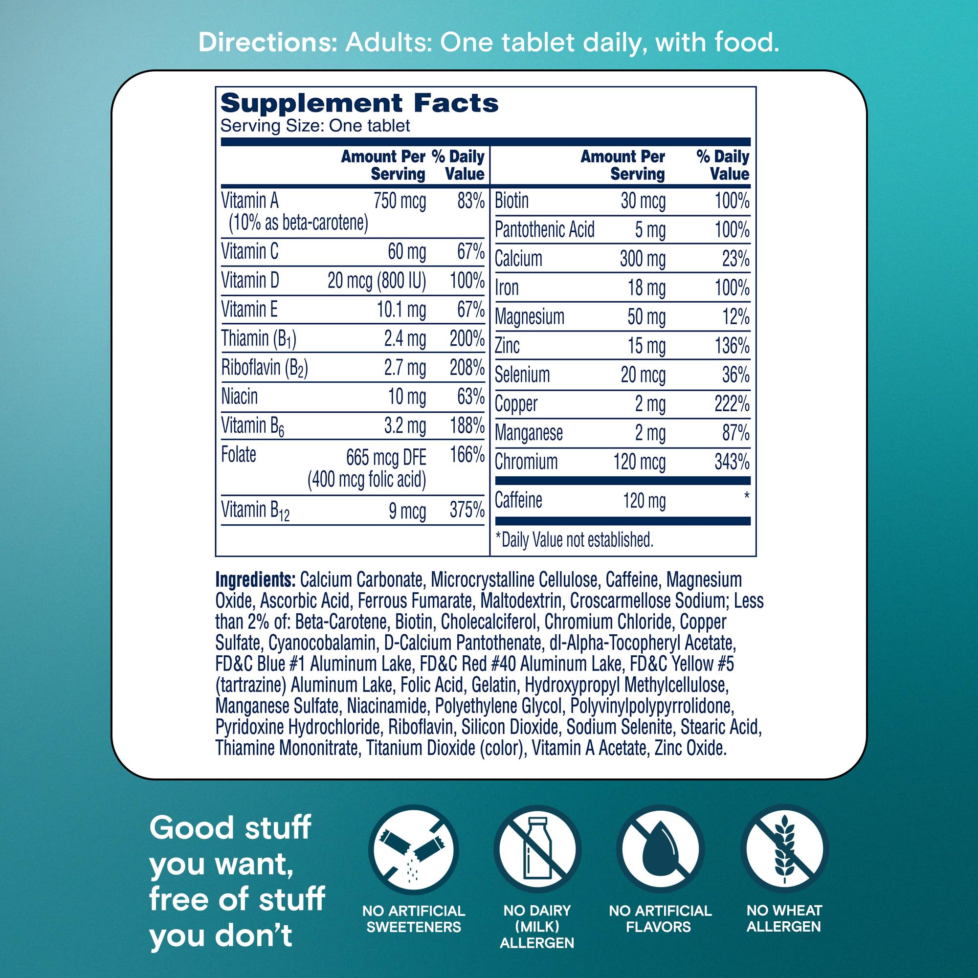 One A Day Women's Active Metabolism Daily Essential, Multivitamin for Women, Metabolism Support, Vitamins for Women with All 8 B-Vitamins, Vitamin D, Magnesium & More,120 Count ONE A DAY uk supplements