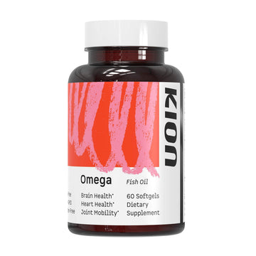 Kion Omega - Omega 3 Fatty Acid Supplements - DHA Supplements - Mini Fish Oil Softgels - Omega 3 DHA EPA Fish Oil Pills - Fish Oil 1,000 mg - 30 Servings Kion uk supplements