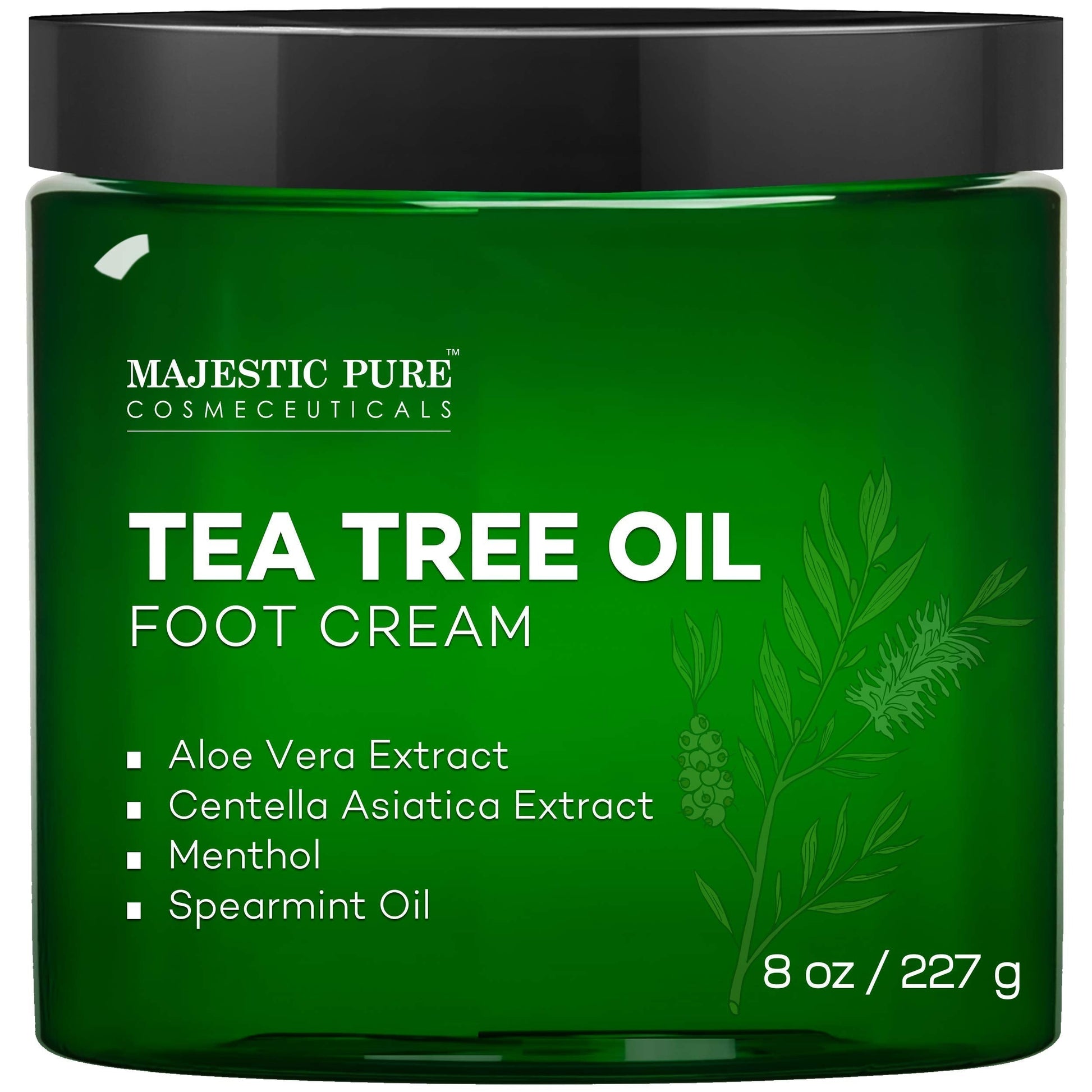 MAJESTIC PURE Athletes Foot Cream with Tea Tree Oil, Aloe & Spearmint - Hydrates MAJESTIC PURE uk supplements