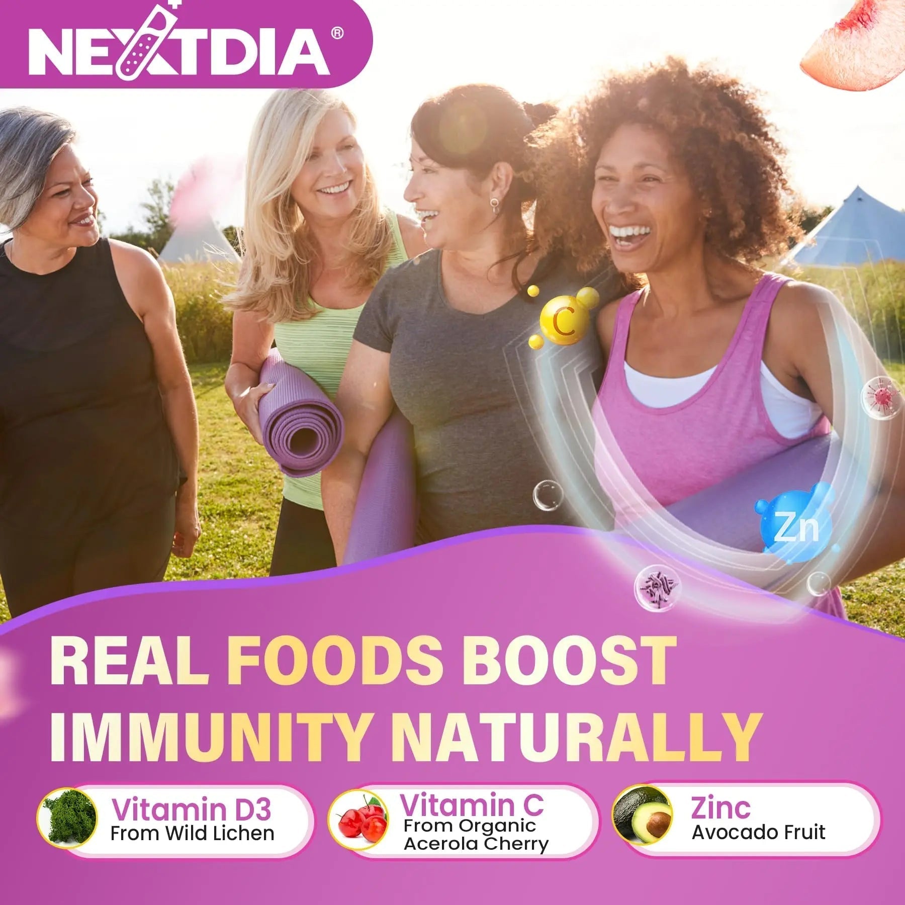 Multivitamin for Women 50 Plus Gummies, Vegan Omega 3, Methylfolate, Calcium, D3 K2, CoQ10, Daily Vitamin A C E, Methylated B12, Biotin, B Complex Nextdia uk supplements