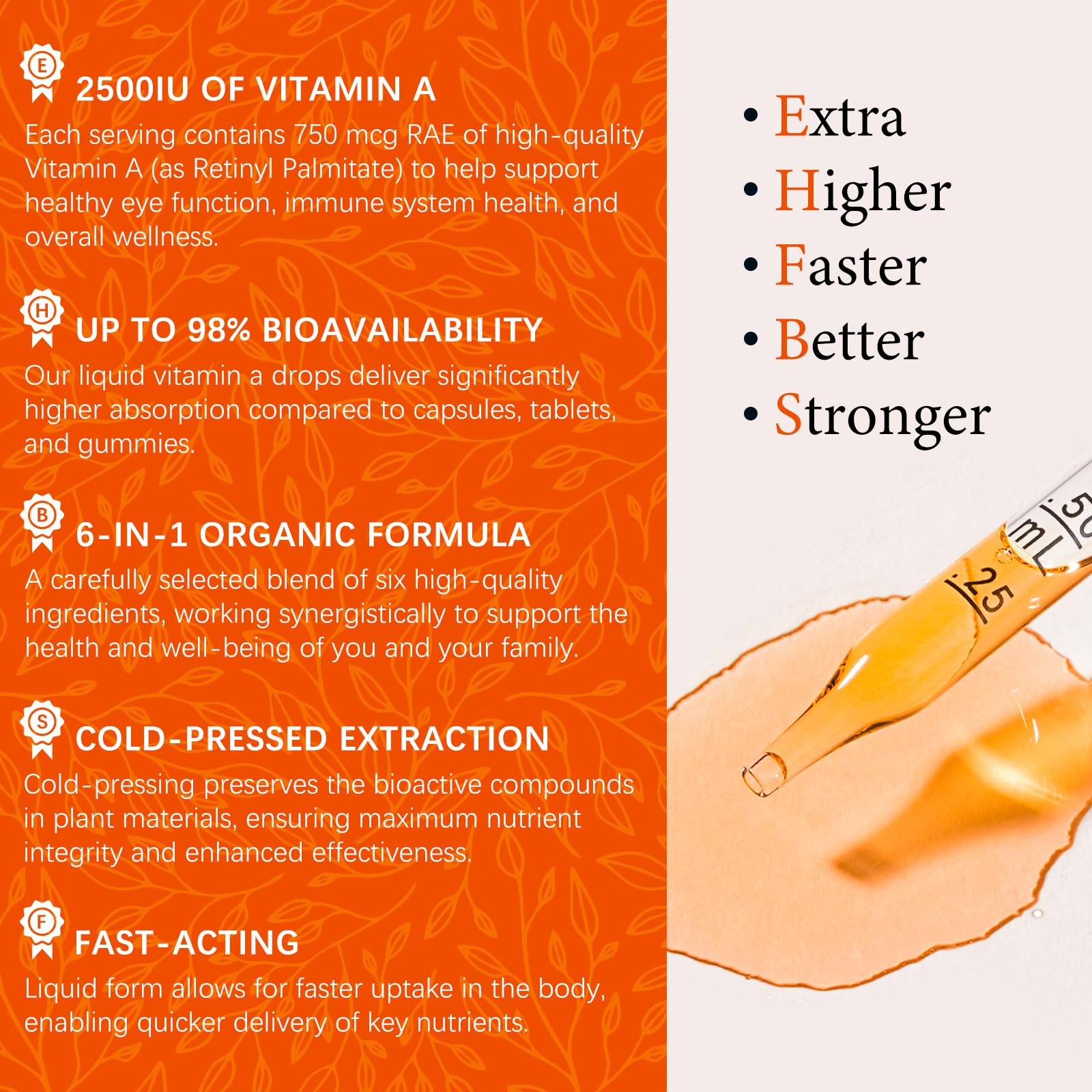 OASIS FORCE 6 in 1 Vitamin A Liquid Drops with Lutein & Zeaxanthin, Vita A Retinyl Palmitate for Skin, Vision & Immune Support, Adults & Kids Ages 6+, Vegan, Non-GMO, 2 Fl Oz OASIS FORCE uk supplements