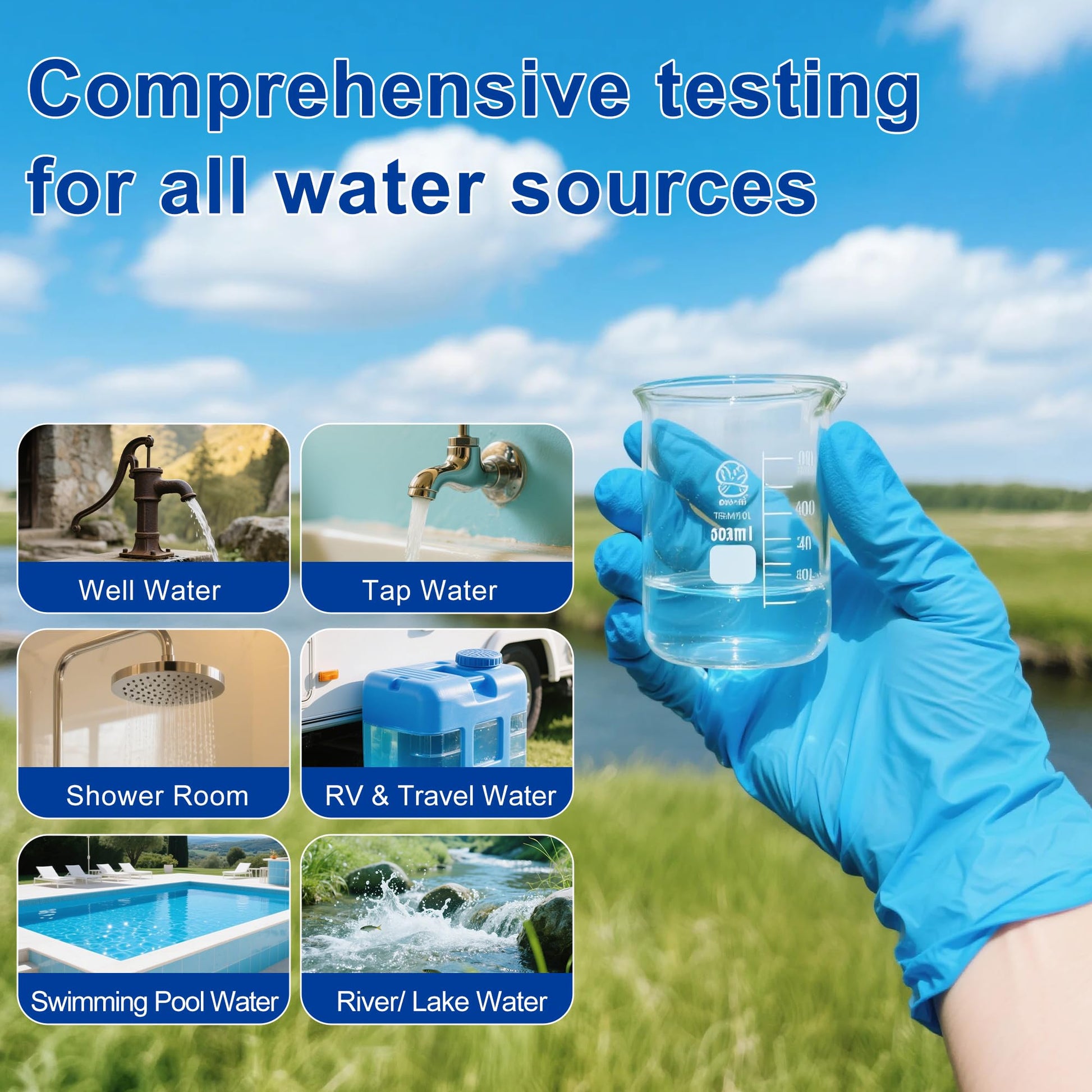 Bacteria Test Kits for Drinking Water - 12 Tests Detect Coliform, E.coli & All Bacteria | Home Quality Testing Kit for Well, Tap, Pool, Hot Tub & City Water | Easy DIY Tester with Free Lab Analysis Funhaostar uk supplements