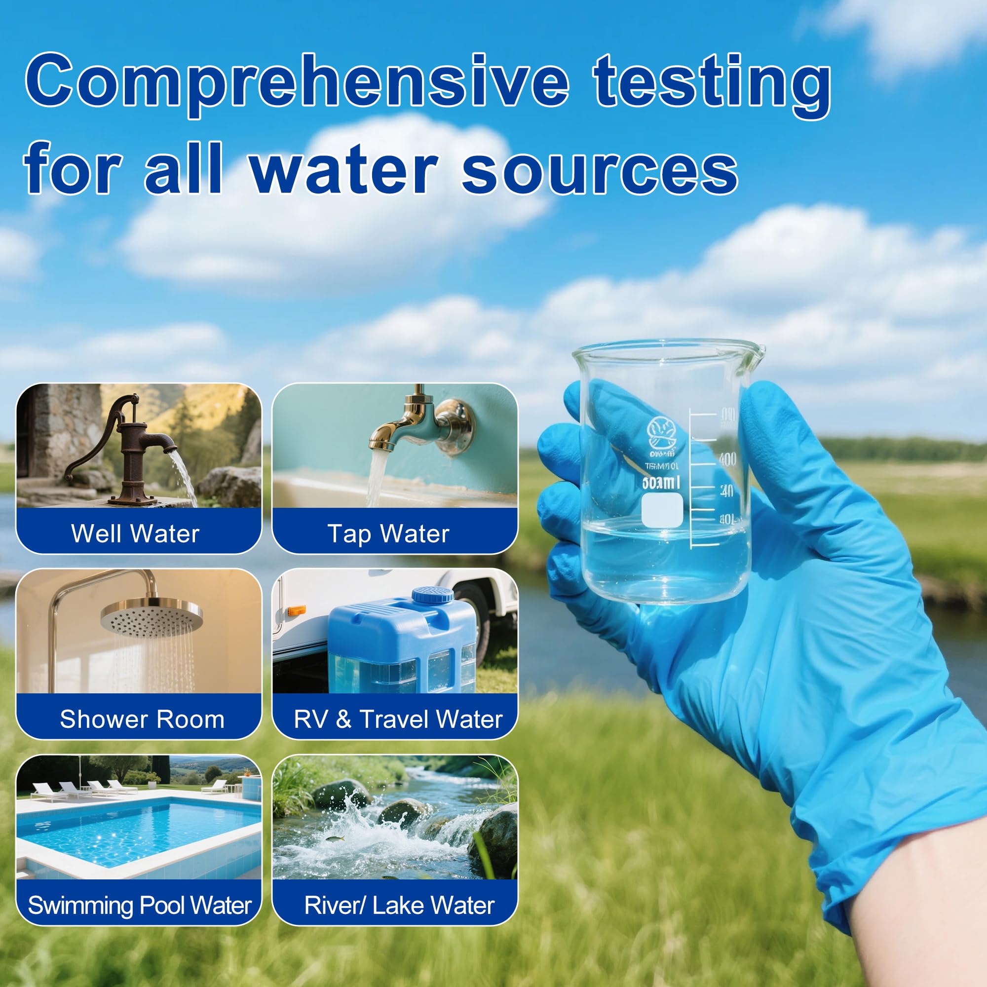 Bacteria Test Kits for Drinking Water - 12 Tests Detect Coliform, E.coli & All Bacteria | Home Quality Testing Kit for Well, Tap, Pool, Hot Tub & City Water | Easy DIY Tester with Free Lab Analysis Funhaostar uk supplements