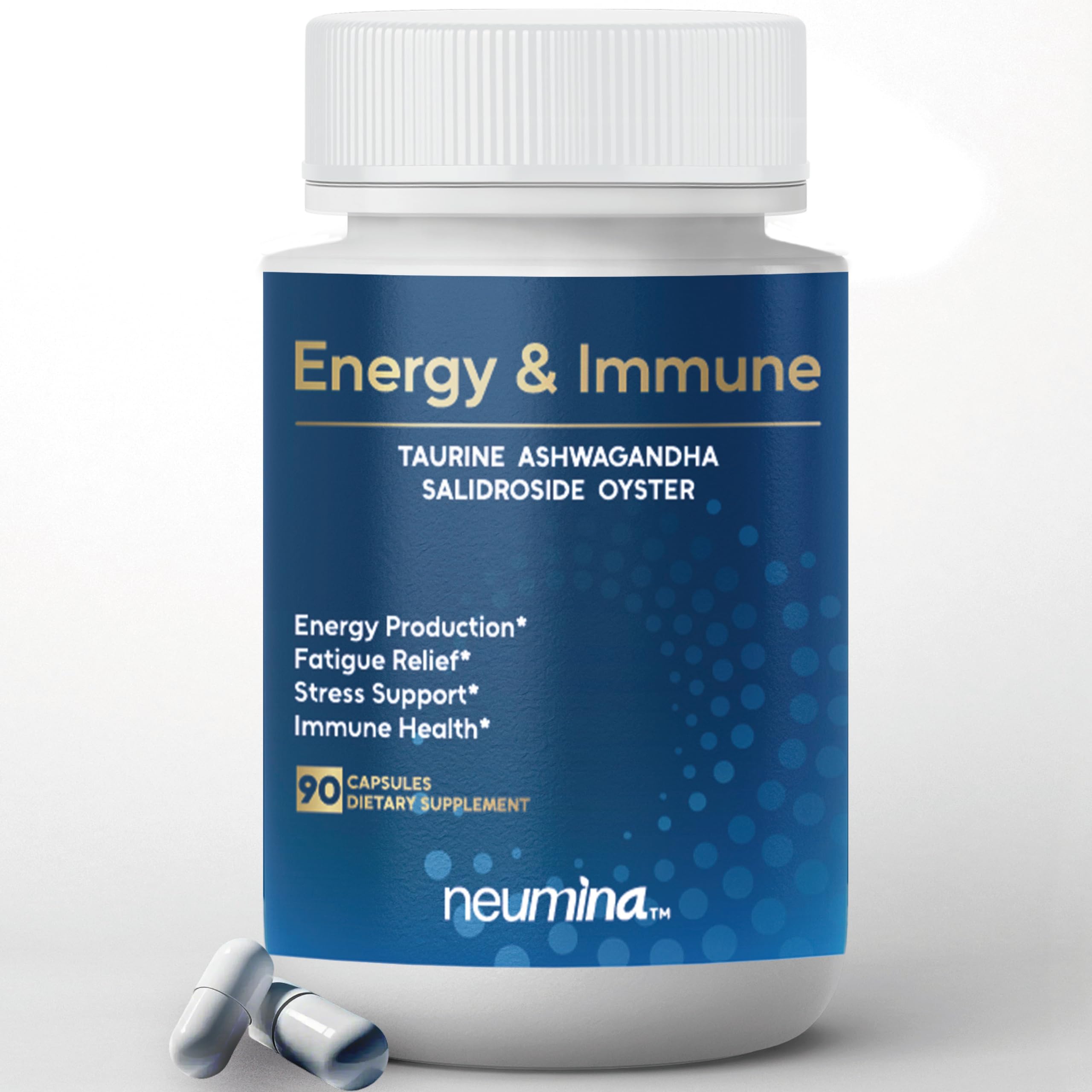 NEUMINA Men's Energy & Immune Complex, Energy Production, Fatigue Relief, Stress Support, Immune Health, Non-GMO, Made in USA, 90 Servings NEUMINA uk supplements