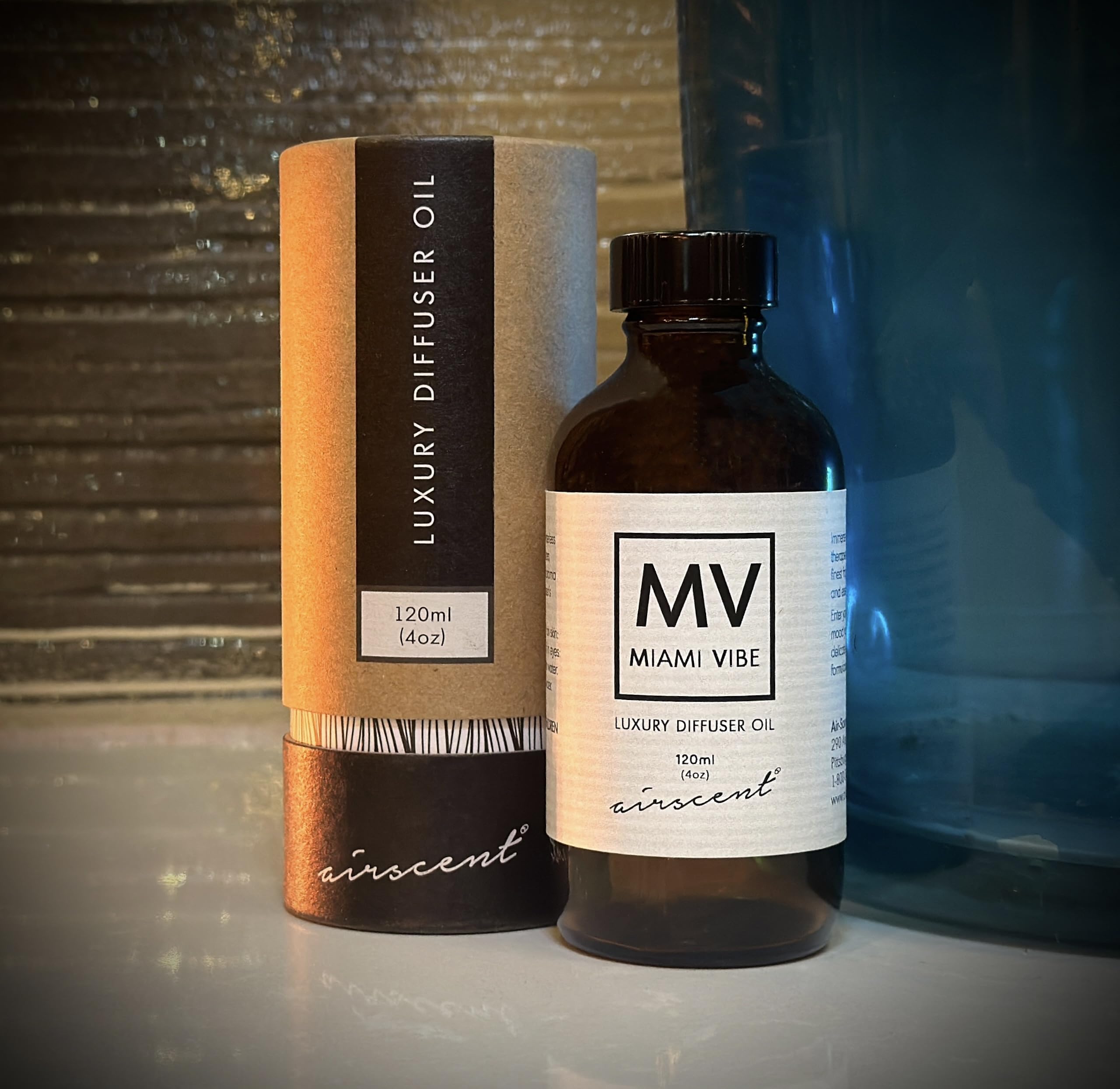 Miami Vibe Diffuser Oil - Air-Scent Fragrance for Aroma Oil Diffusers - 120 Milliliter (4 fl oz) Bottle Air-Scent uk supplements
