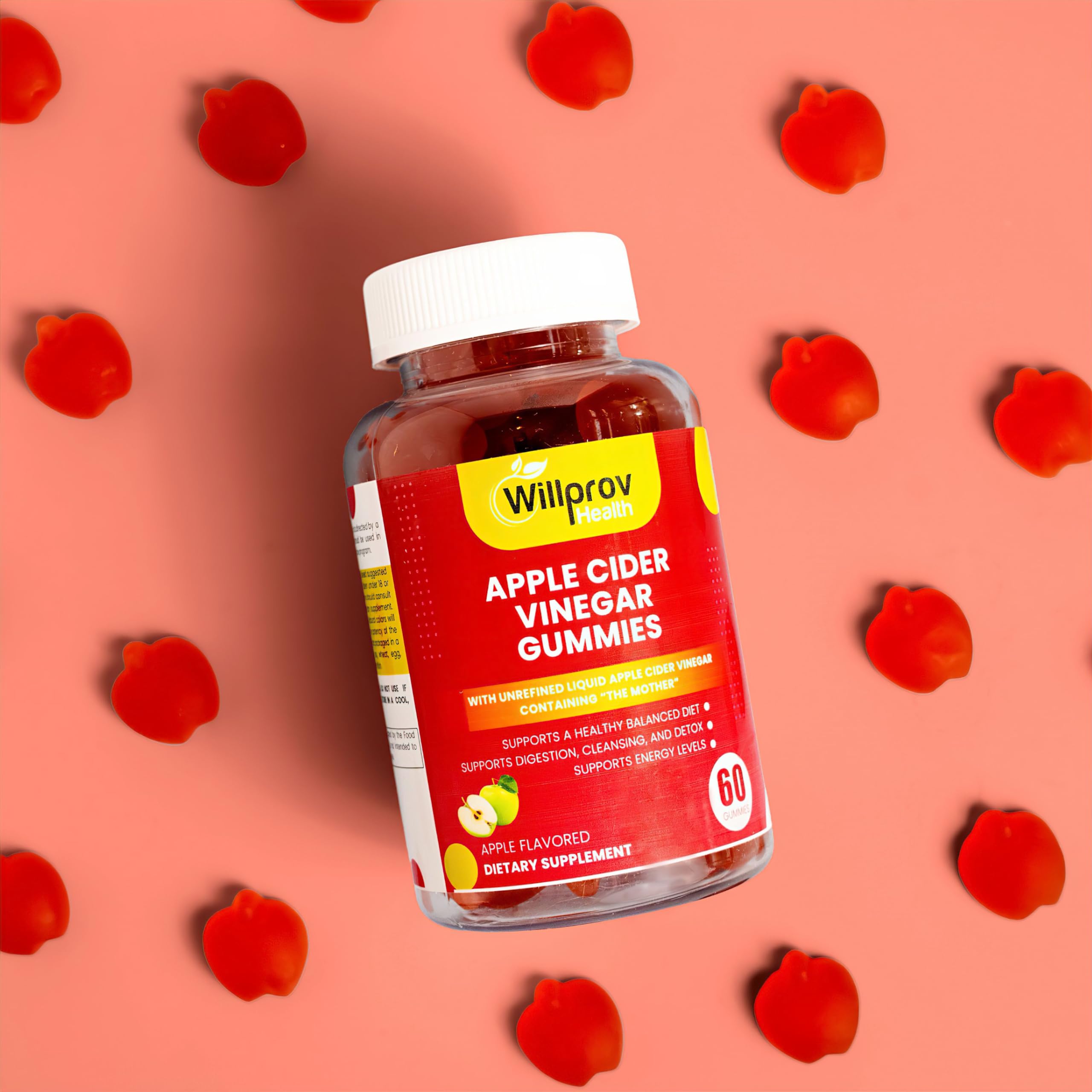 Willprov Health Apple Cider Vinegar Gummies - 1000mg ACV with Mother for Metabolism Willprov Health uk supplements