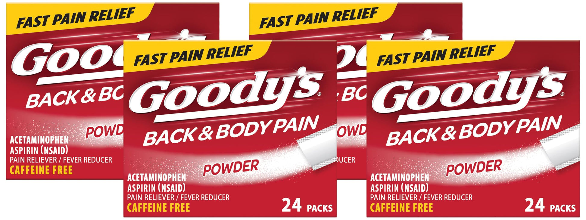 Goody's Back and Body Pain Relief Powder, 24 ct (Pack of 4) Goody's uk supplements