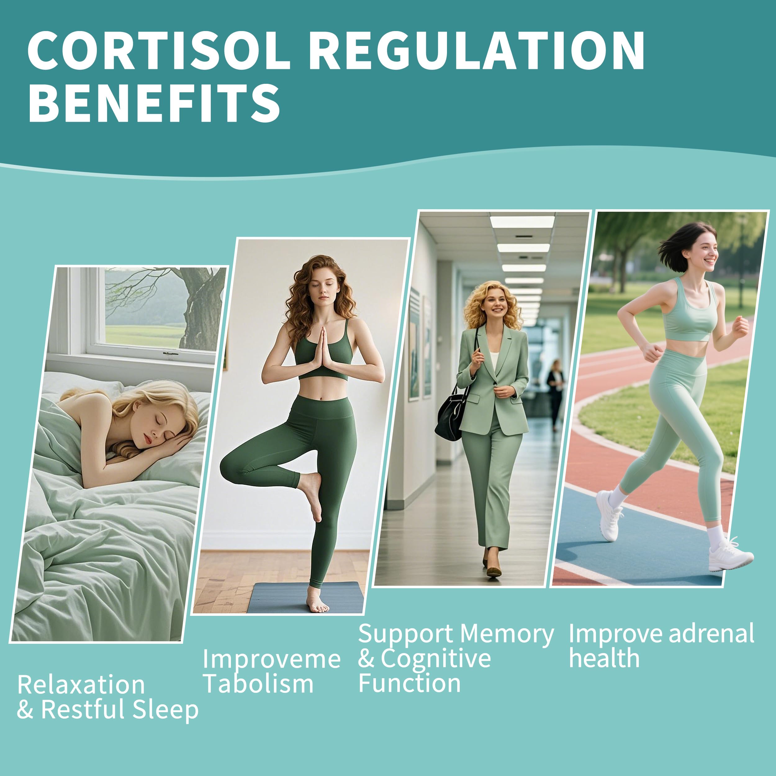Cortisol Supplements Gummies for Women, Cortisol Reducer w.Ashwagandha Rhodiola Rosea Magnesium L-Theanine Phosphatidylserine Black Peper, Hormone Balanced & Lower Cortisol - 30 Day Vegan Supply Herbance uk supplements
