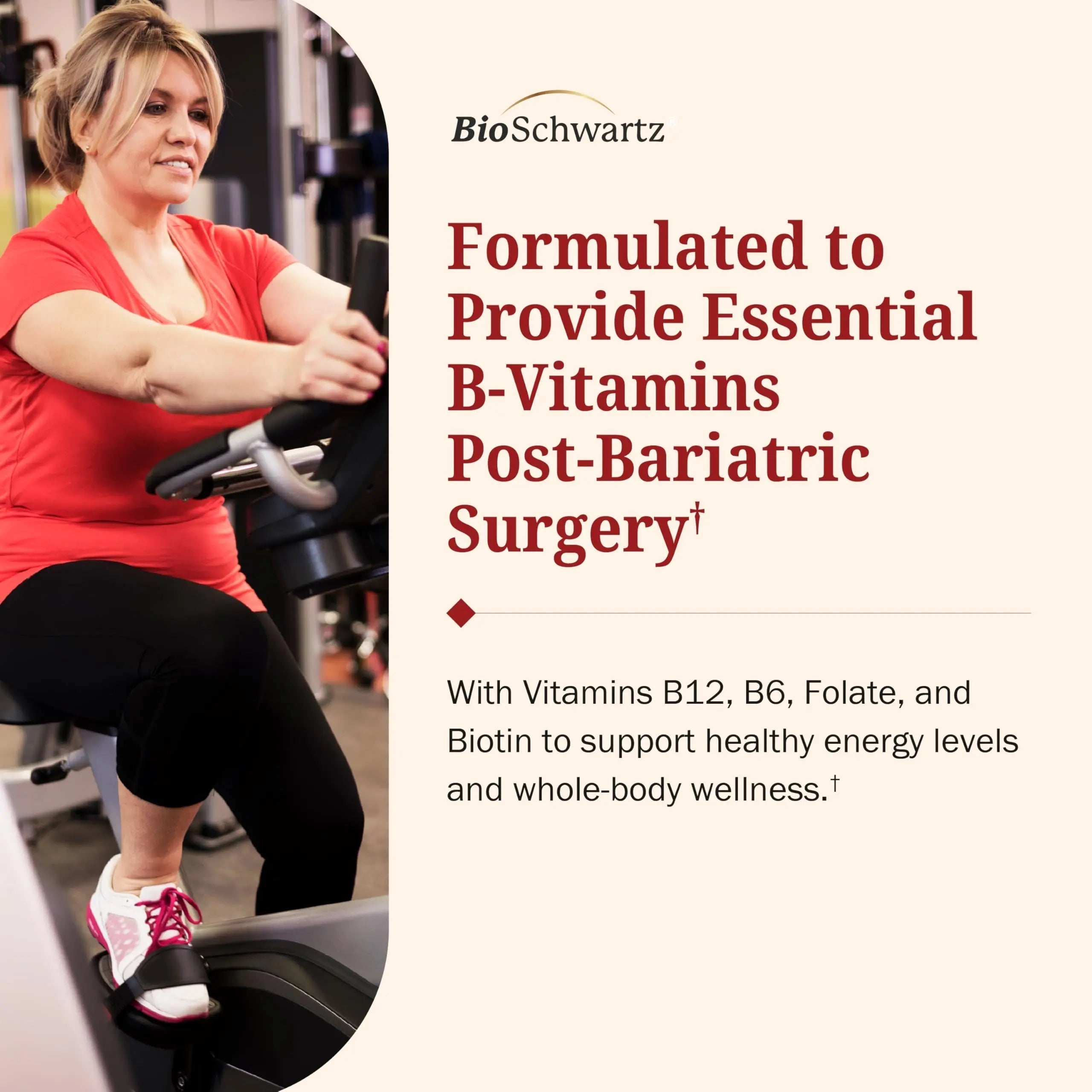 BioSchwartz Bariatric B12 Plus Dissolvable Tablets - 1000mcg Vitamin B12, Vitamin B6, Folate, Biotin - Cherry Strawberry Flavor BioSchwartz uk supplements