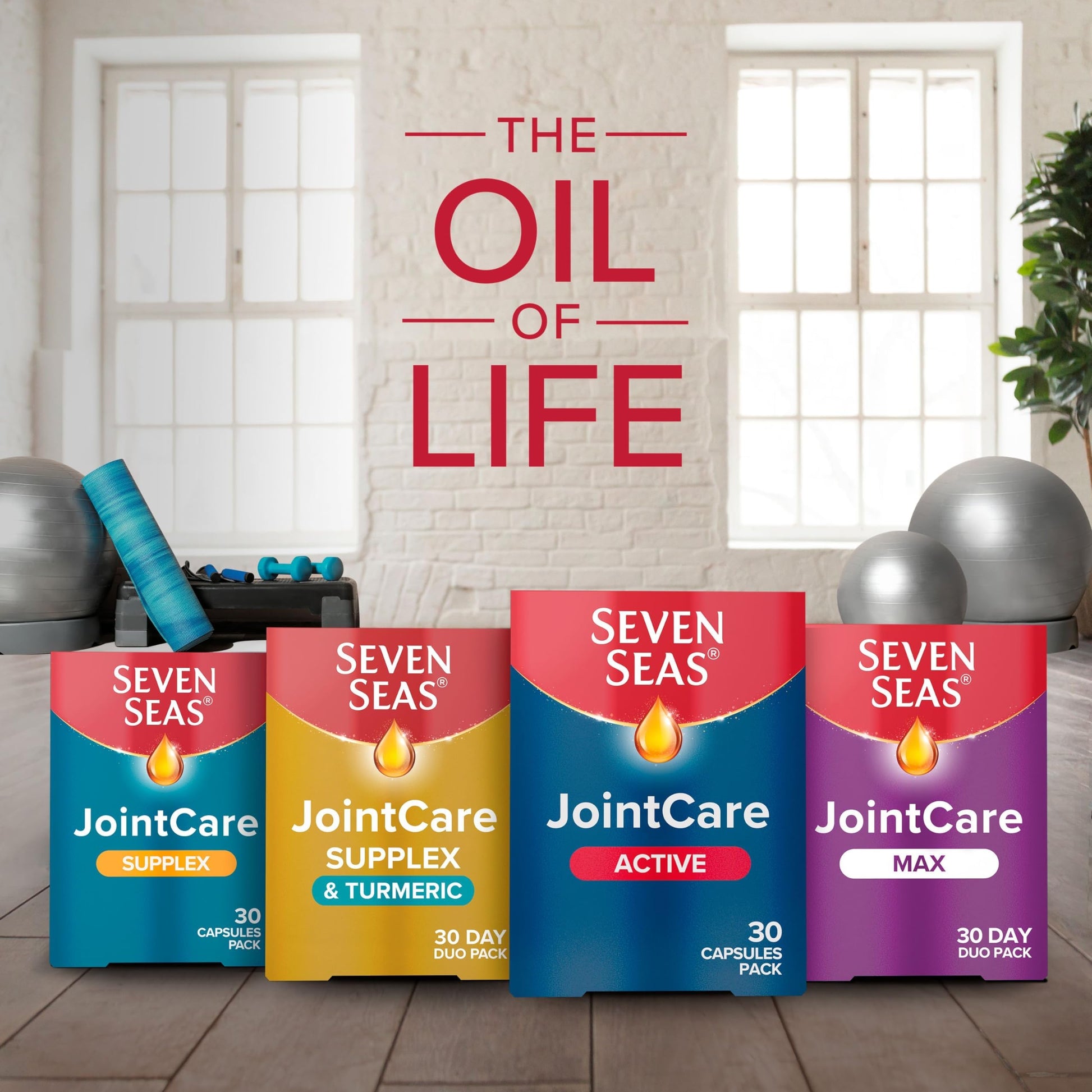 Seven Seas JointCare Active, With Glucosamine, Omega-3, Chondroitin, Vitamins C and D Seven Seas uk supplements