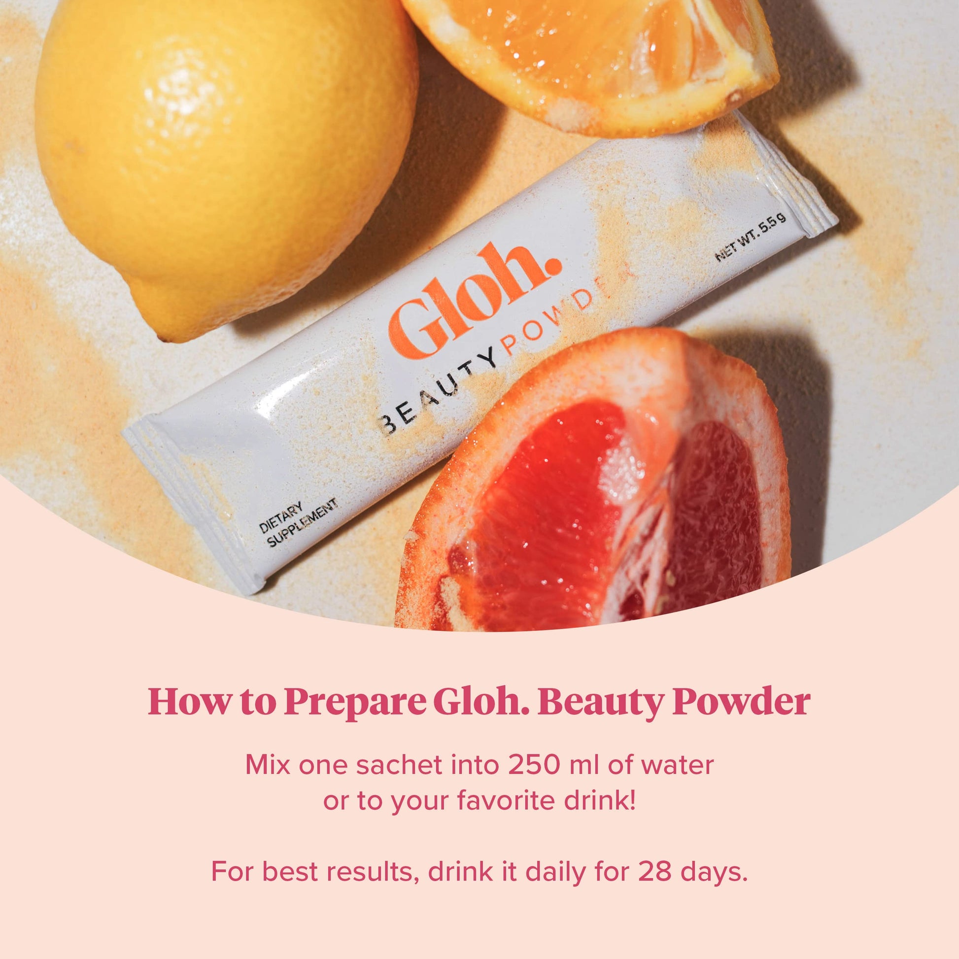 Gloh. Marine Collagen Powder for Women - Peach Flavor Collagen Supplements for Women with Hyaluronic Acid, Vitamin A, B2, B6 Gloh. uk supplements
