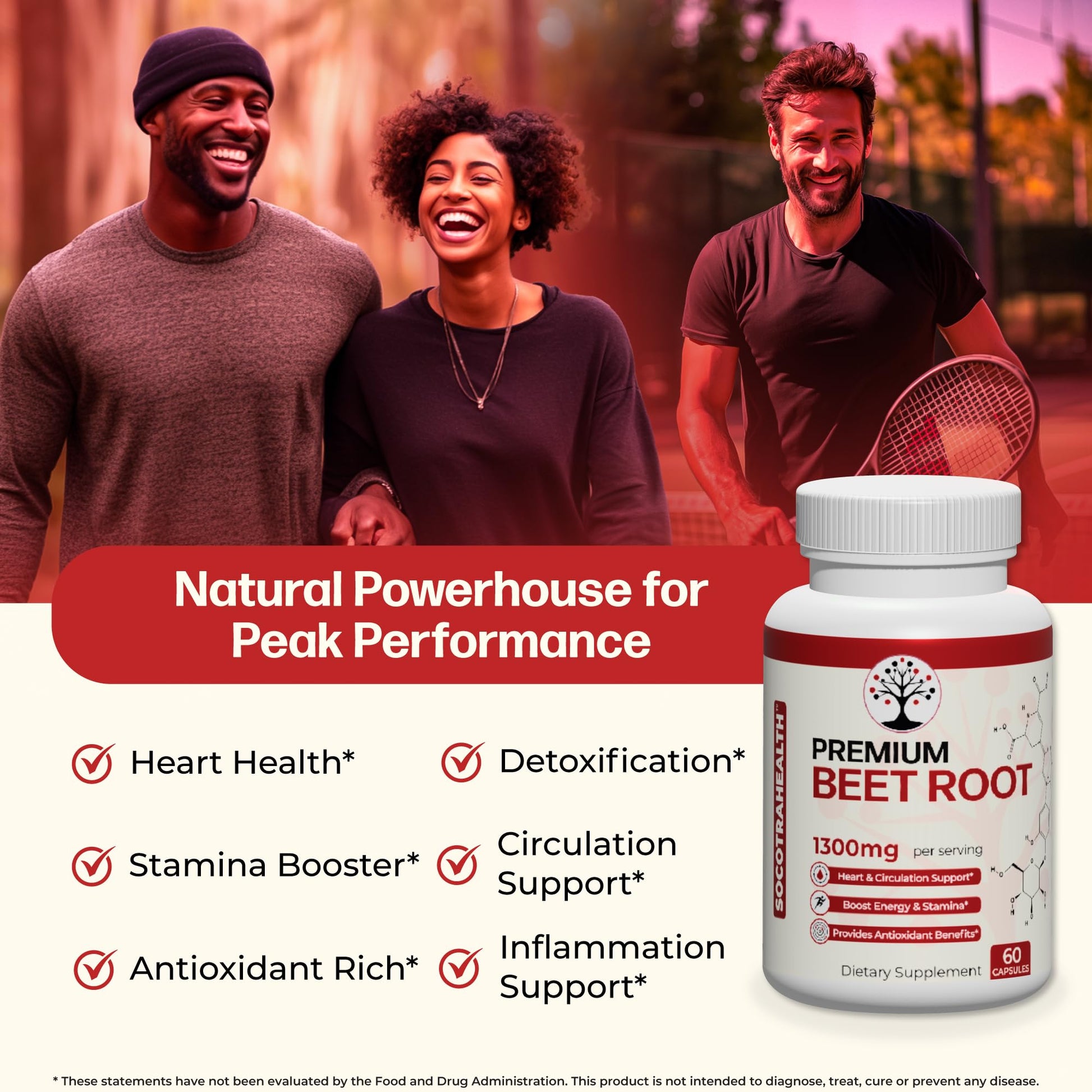 Socotra Health Beet Root Capsules - Made with Premium Organic Beetroot Powder Socotra Health uk supplements