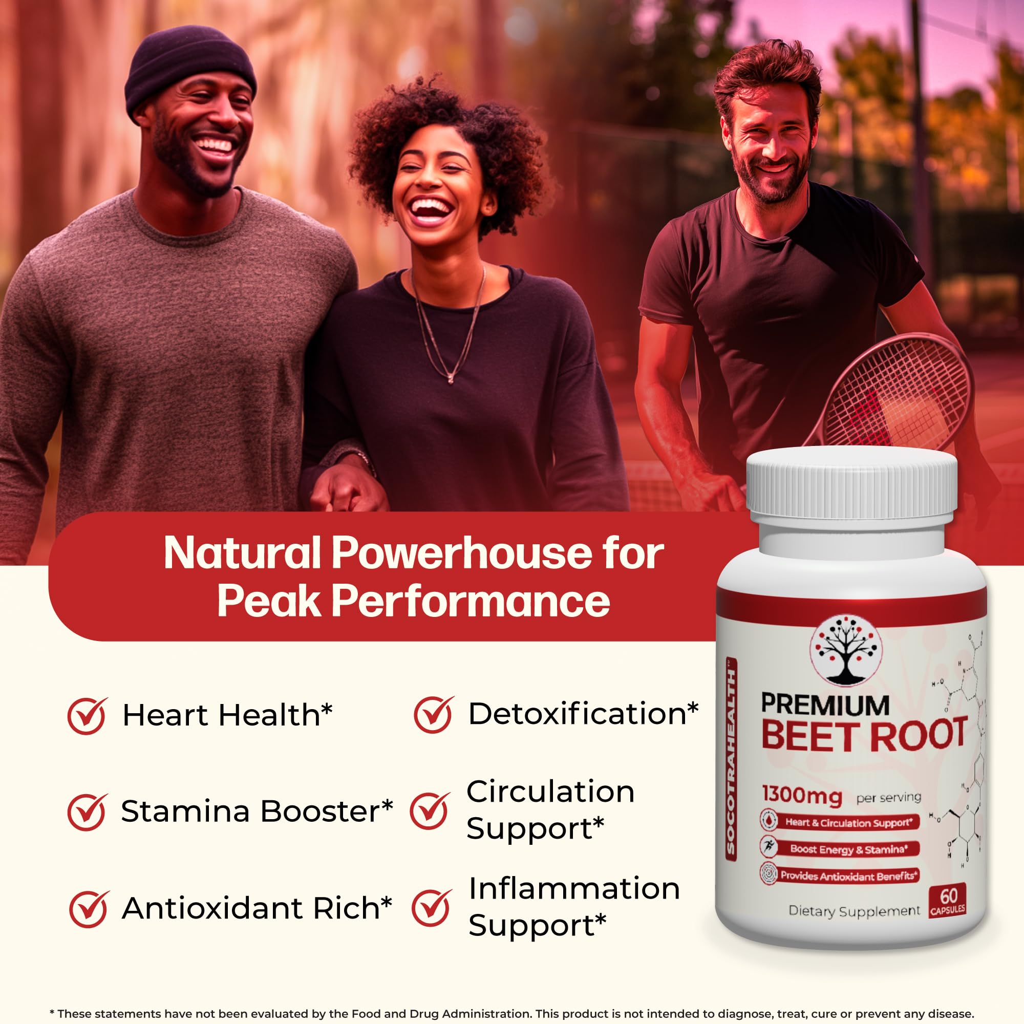 Socotra Health Beet Root Capsules - Made with Premium Organic Beetroot Powder Socotra Health uk supplements