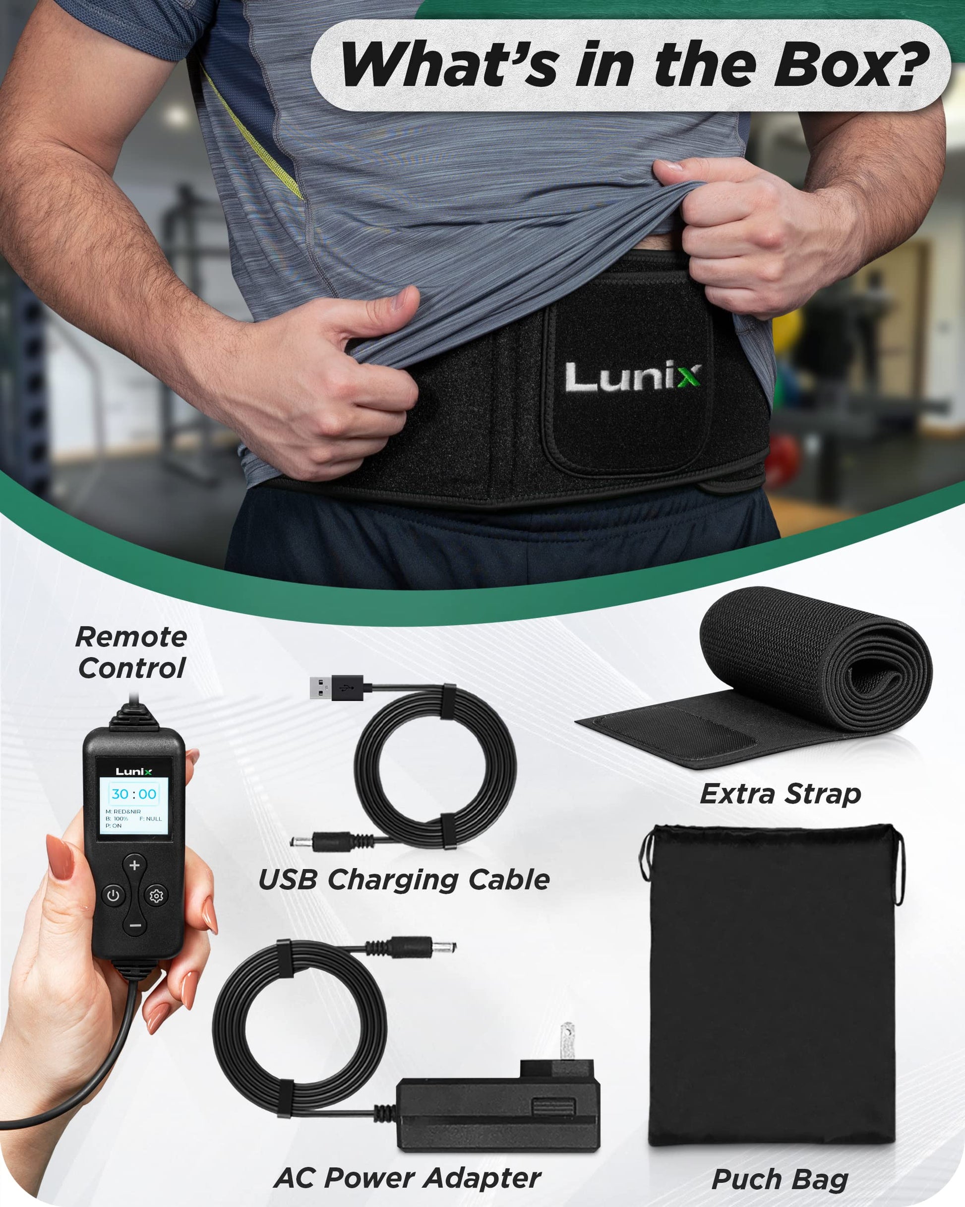 Lunix LX16 Red Light Therapy Belt, Near Infrared Light and Red Light Therapy to Improve Circulation Lunix uk supplements
