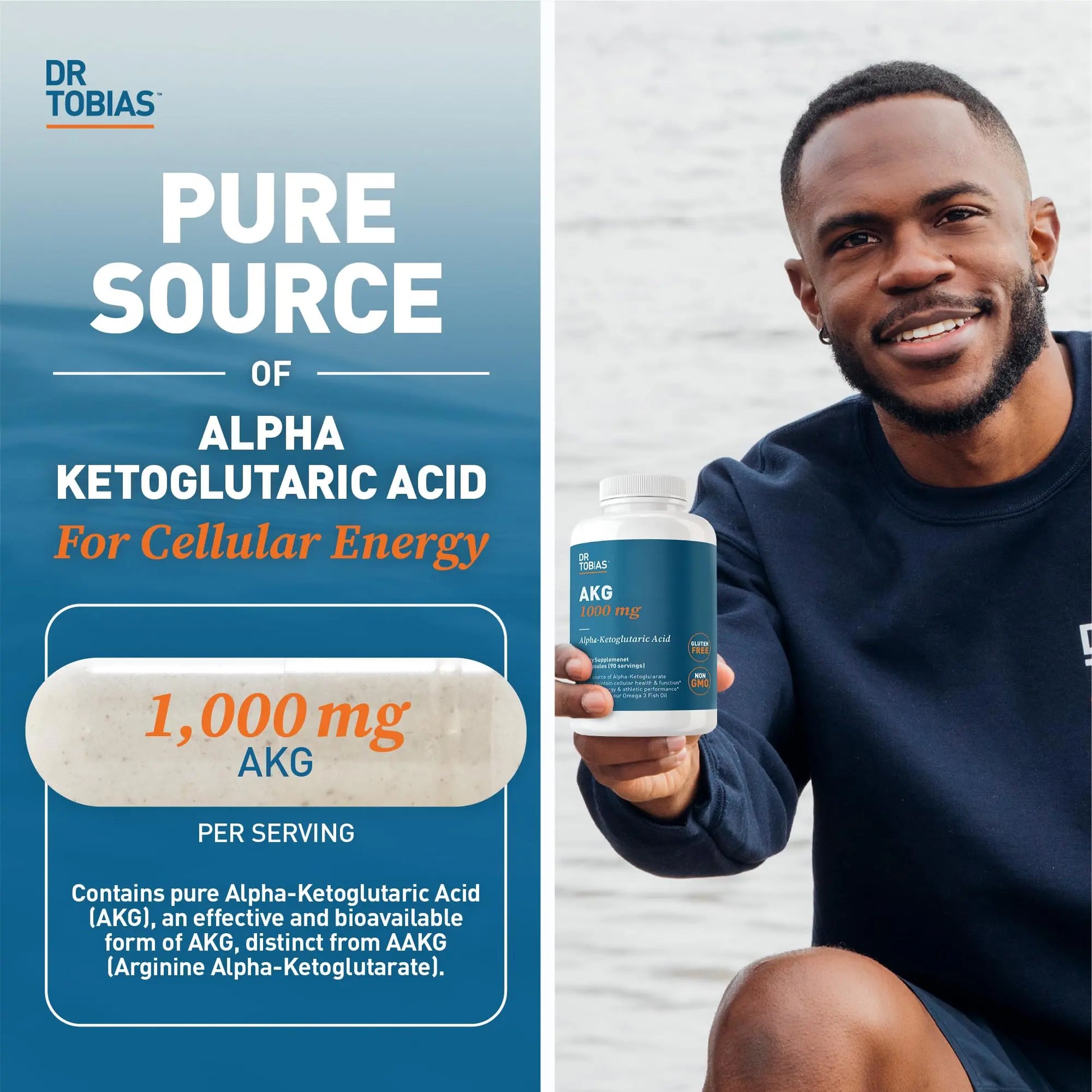 Dr. Tobias AKG Supplement & Joint Support Supplement - Supports Energy, Muscles, Cartilage & Joint Health, Non-GMO Dr. Tobias uk supplements