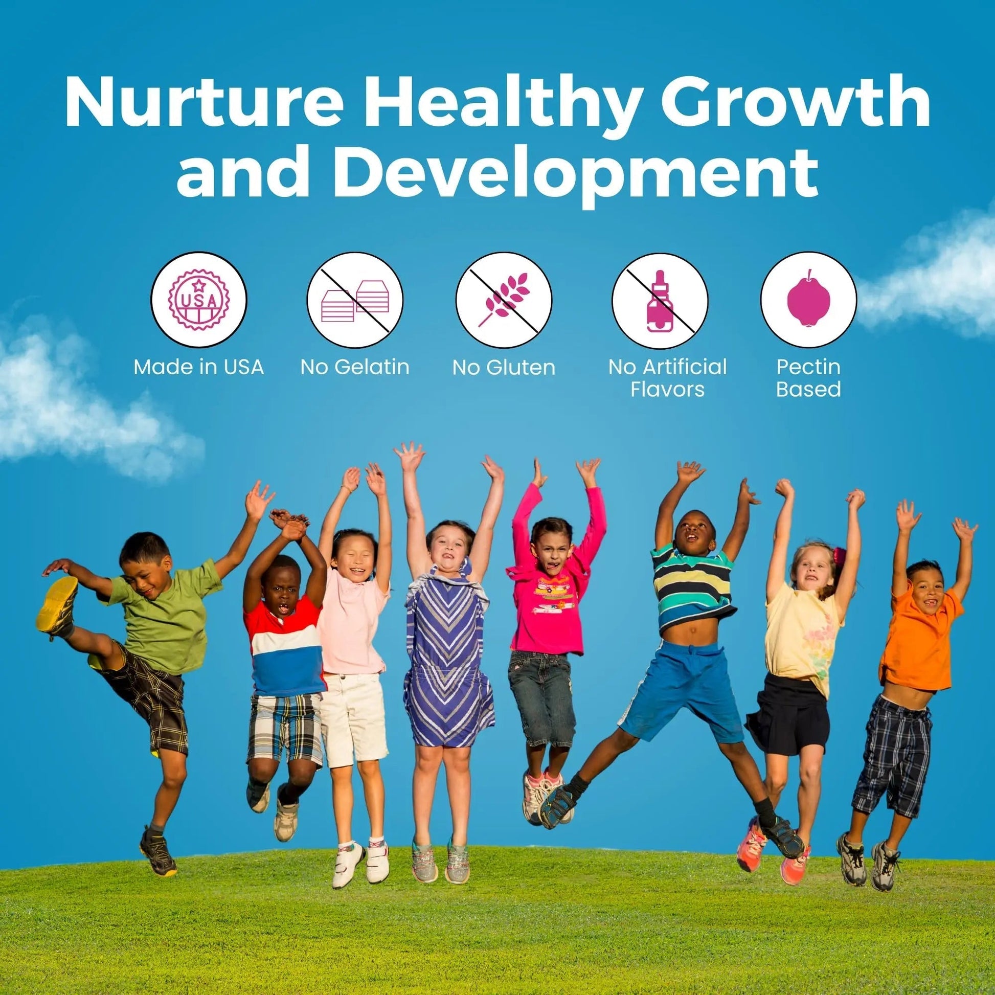 Zaytun Halal Vitamins for Kids Multivitamin Gummies, Naturally Sourced Vitamin A, C, D, E, B6, B12, Biotin - Vegetarian, No Gelatin Zaytun Vitamins uk supplements