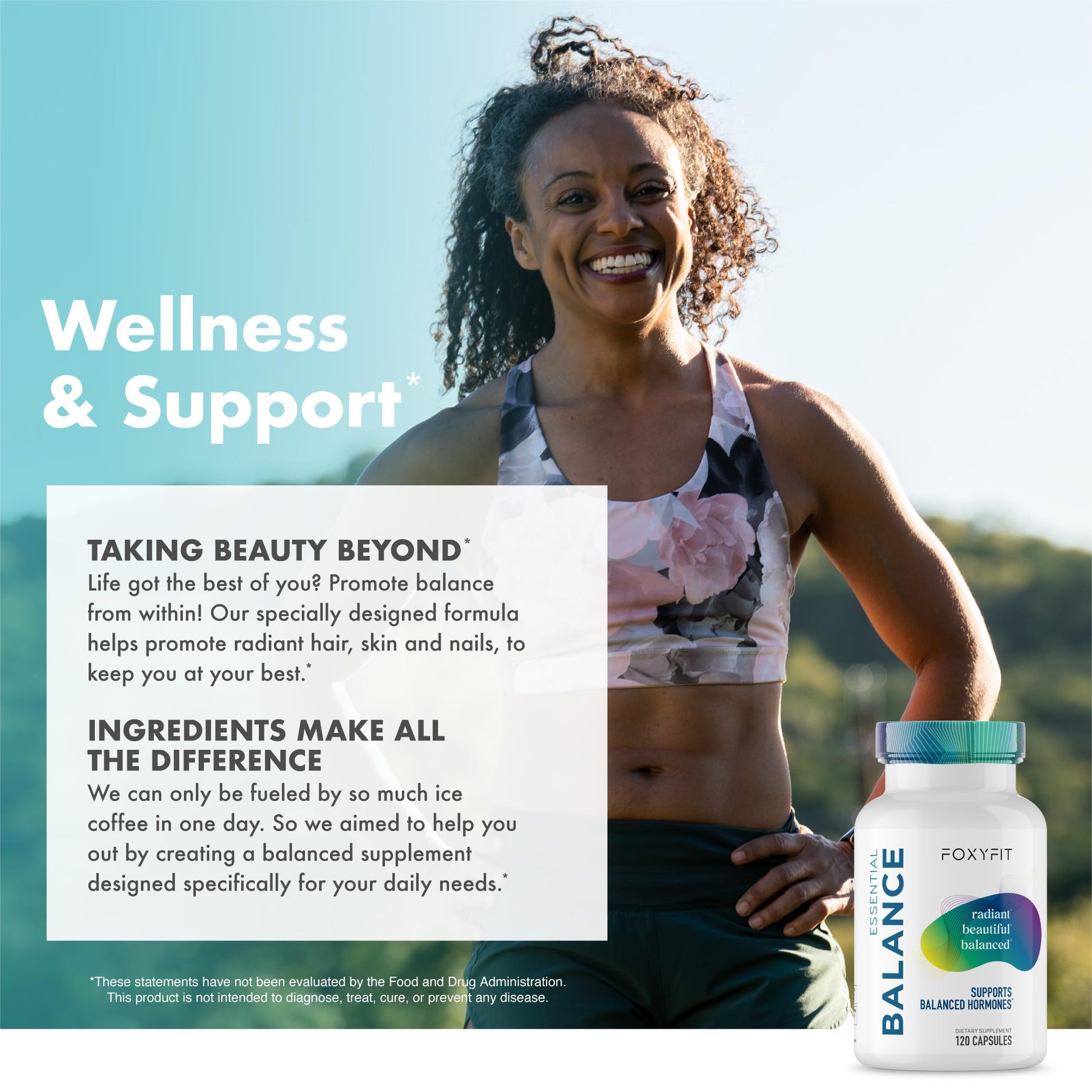 Essential Balance Hormonal Support and Vitamin Supplement for Women by Foxy Fit – Antioxidant, Healthy Skin & Hair for Daily Use* (30 Servings) FoxyFit uk supplements