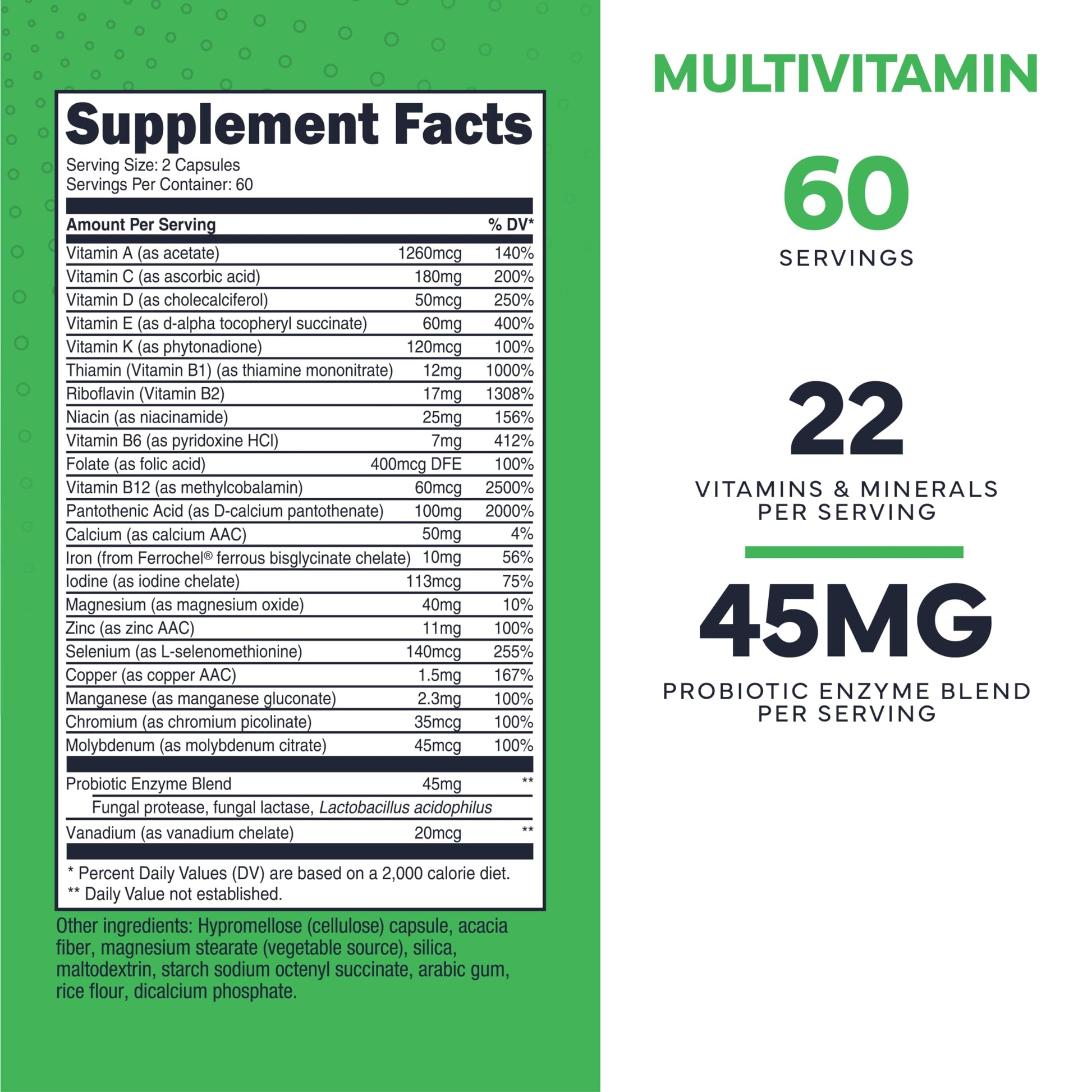 Type Zero Multivitamin Capsules (120 Capsules) (1300 mg) - with Probiotics + 22 Vitamins and Minerals, GMO-Free Type Zero uk supplements