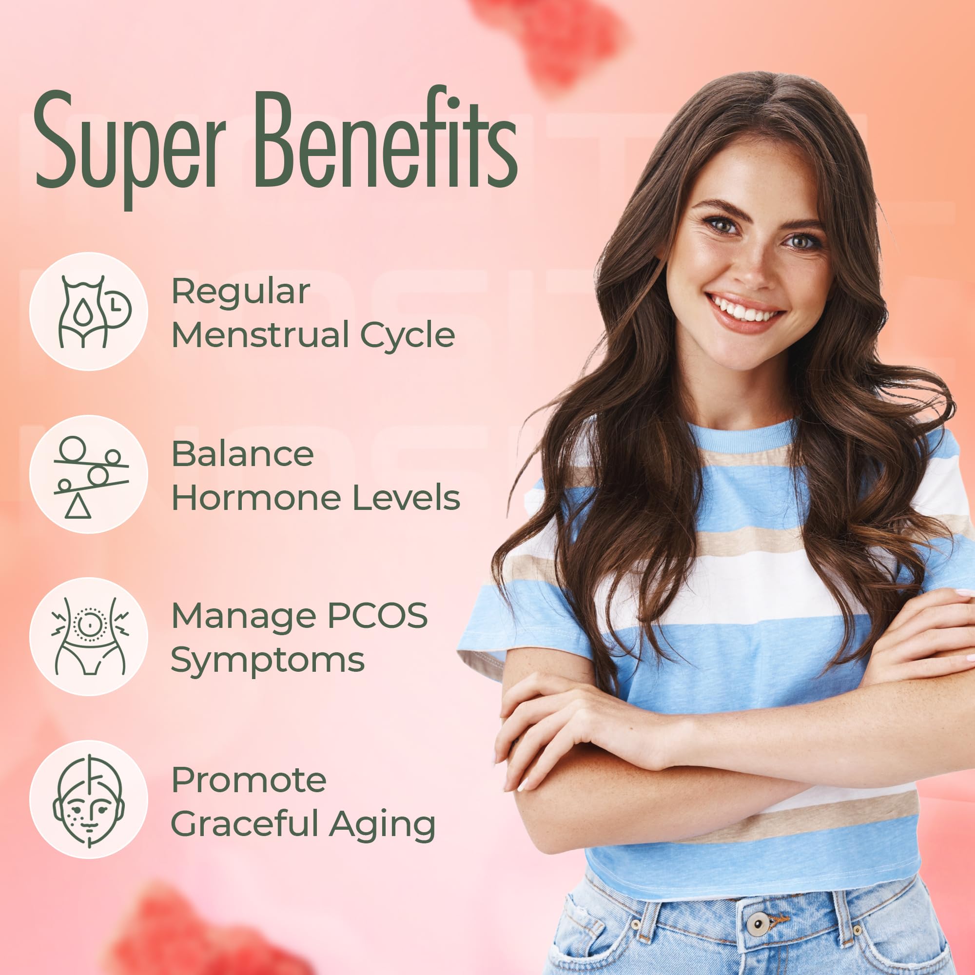 OMNICOAST GOODS, OCG Myo-Inositol & D-Chiro Inositol Gummies with Ashwagandha | PCOS Support | Ovulation & Mood Support, 40:1 Ratio Inositol for Hormone Balance, Sugar-Free, Non-GMO (60 Gummies) OMNICOAST GOODS, OCG uk supplements