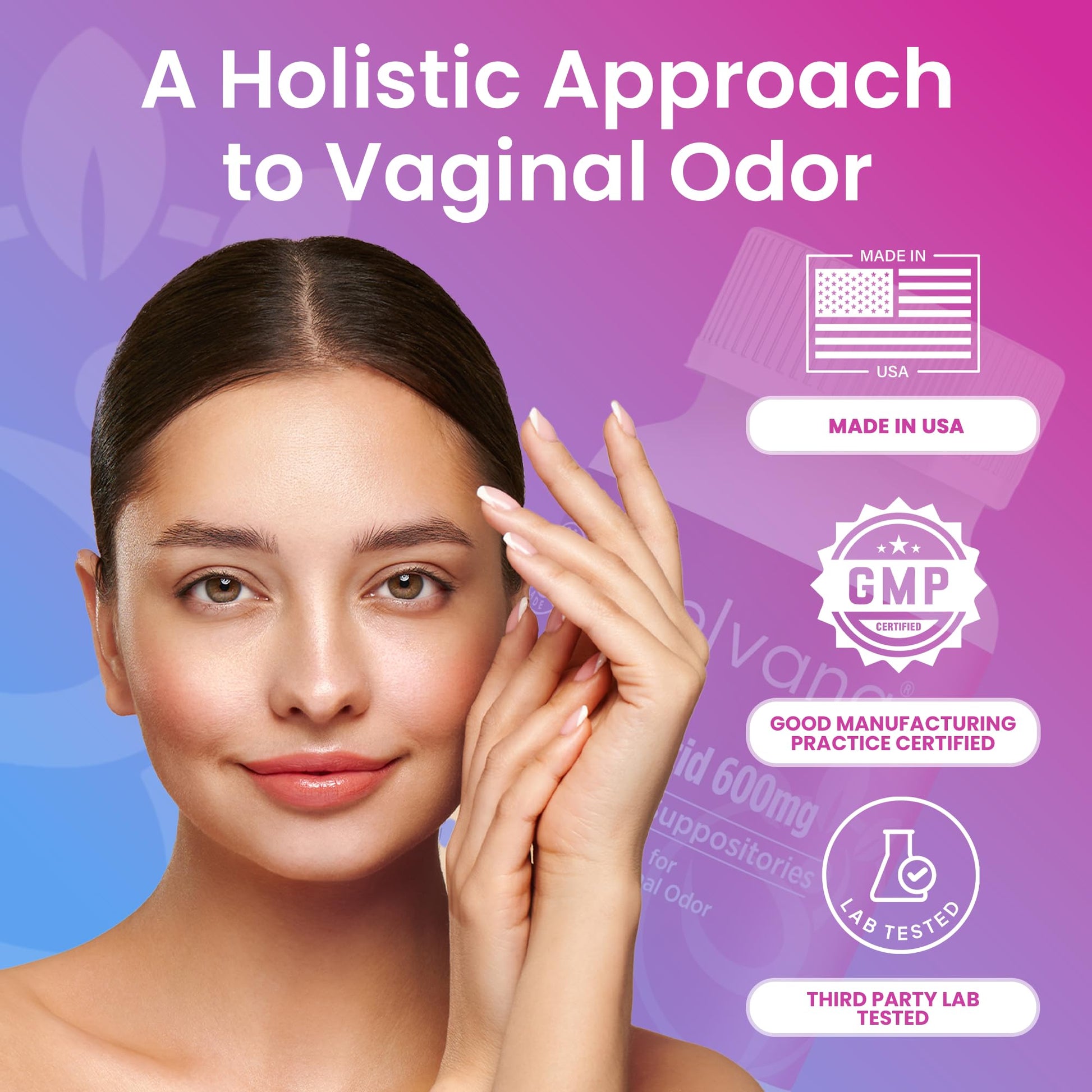 Pelvana Boric Acid Suppositories for Women - 60 Count - 600mg Boric Acid Capsules for Vaginal Odor Use Pelvana uk supplements