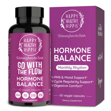 Hormone Balance for Women – PMS Support Supplement, Menopause & Perimenopause | Bloating Relief, Menstrual Cramp, Mood, PMDD | Chasteberry Supplements, Black Cohosh, Dong Quai | Vegan, Non-GMO, 60 Ct Happy Healthy Hippie uk supplements