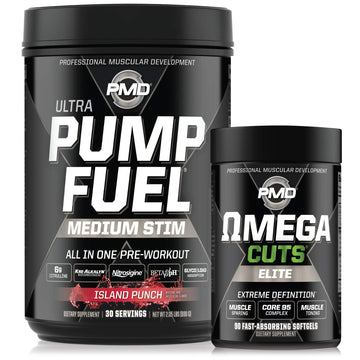 PMD Sports Ultra Pump Fuel - Pre Workout - Island Punch (30 Servings) Sports Omega PMD uk supplements