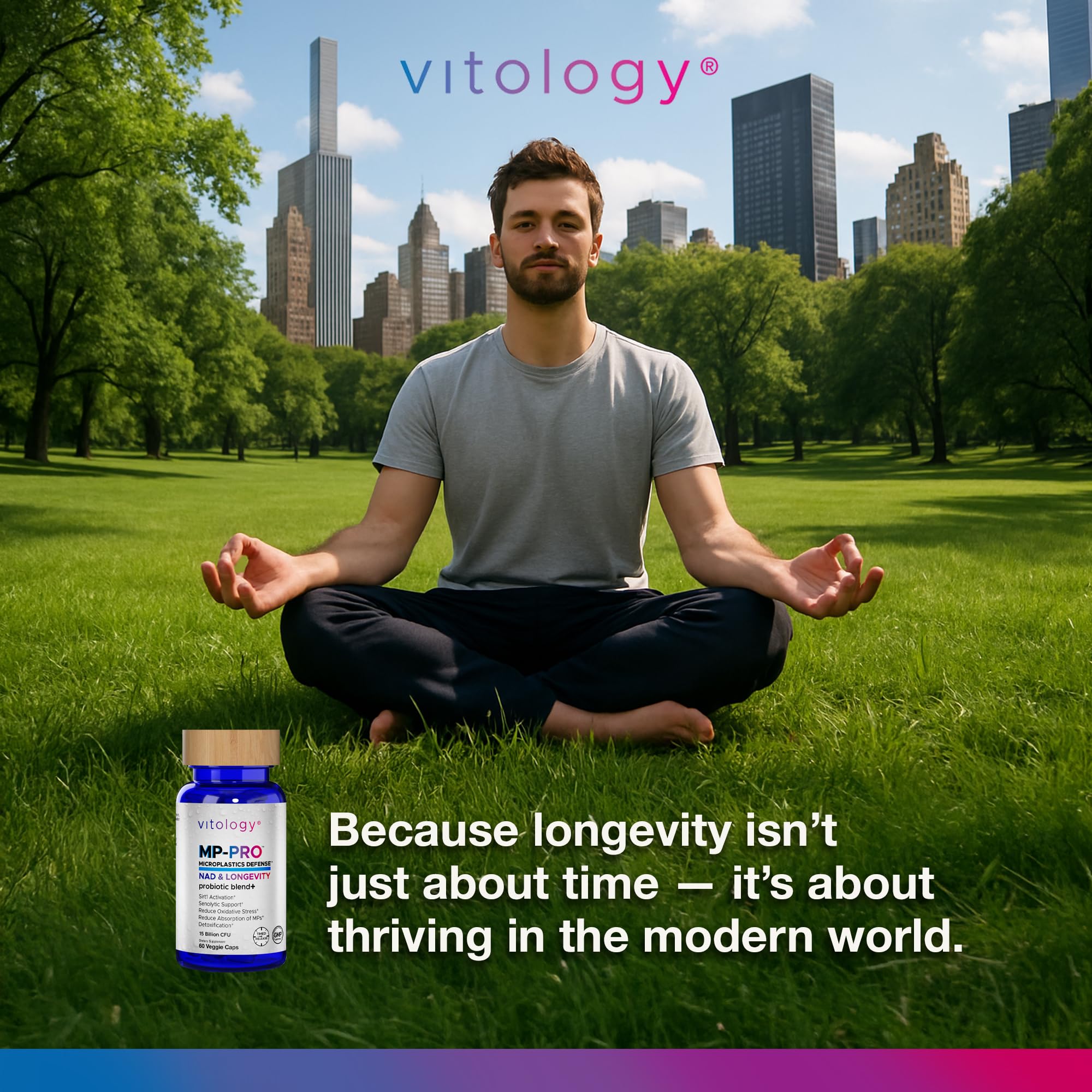 Vitology MP-PRO Microplastics Defense | 15 Billion CFU Probiotic + Antioxidant Blend | NMN, NAC, Glutathione, Resveratrol & Charcoal | Supports Cellular Detox, Longevity & Gut Health – 60 Capsules Vitology uk supplements