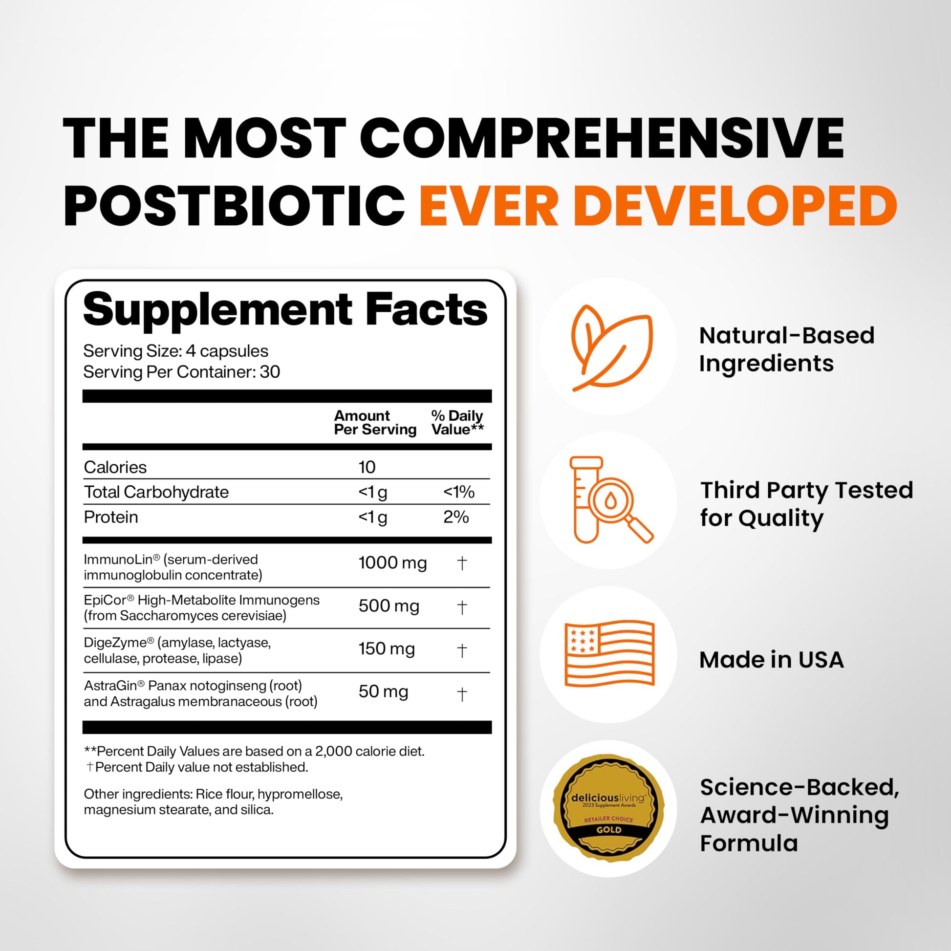 SaltWrap Gut Clinic Postbiotics - Gut Health, Complete Gut Repair, Barrier & Immune Support - Helps Bloating, Gas & Indigestion - 90 Capsules SaltWrap uk supplements
