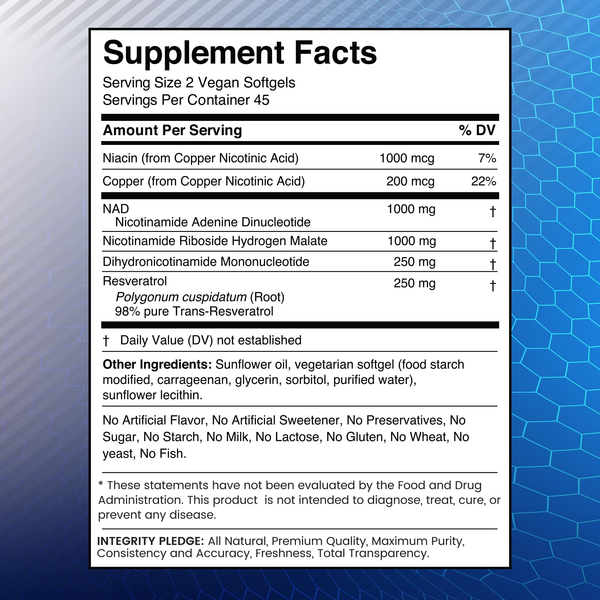 WELLNESS LABSRX NAD+ Supplement - Third-Party Tested NMNH Supplement Softgels, NAD Resveratrol 2500mg NAD Supplements for Anti-Aging, Longevity, and Cellular Health Support - Made in USA WELLNESS LABSRX uk supplements