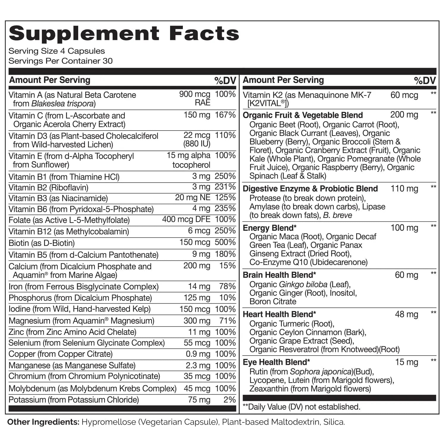 NATURELO Whole Food Multivitamin for Women - 120 Capsules and Whole Food Multivitamin for Men - 120 Capsules Bundle NATURELO uk supplements