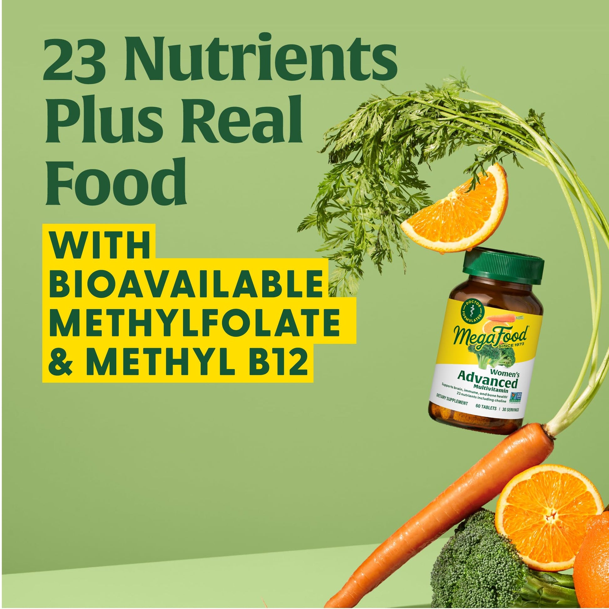 MegaFood Women's Advanced Multivitamin for Women - Doctor-Formulated With Iron, Choline, Vitamin D, Vitamin C & Zinc - Brain Health MegaFood uk supplements