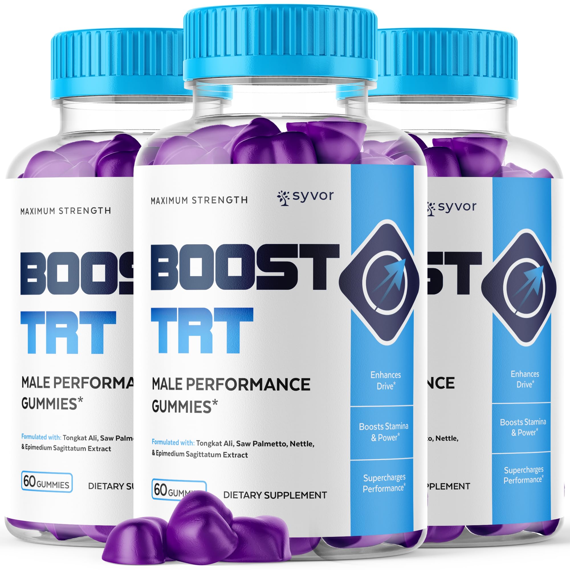 (3 Pack) Boost TRT Gummies for Men, Official Boost TRT Male Performance Gummys with Natural Ingredients, Advanced BoostTRT Men's Gummy Supplement with Maximum Strength Premium Vitamins (180 Gummies) Syvor uk supplements