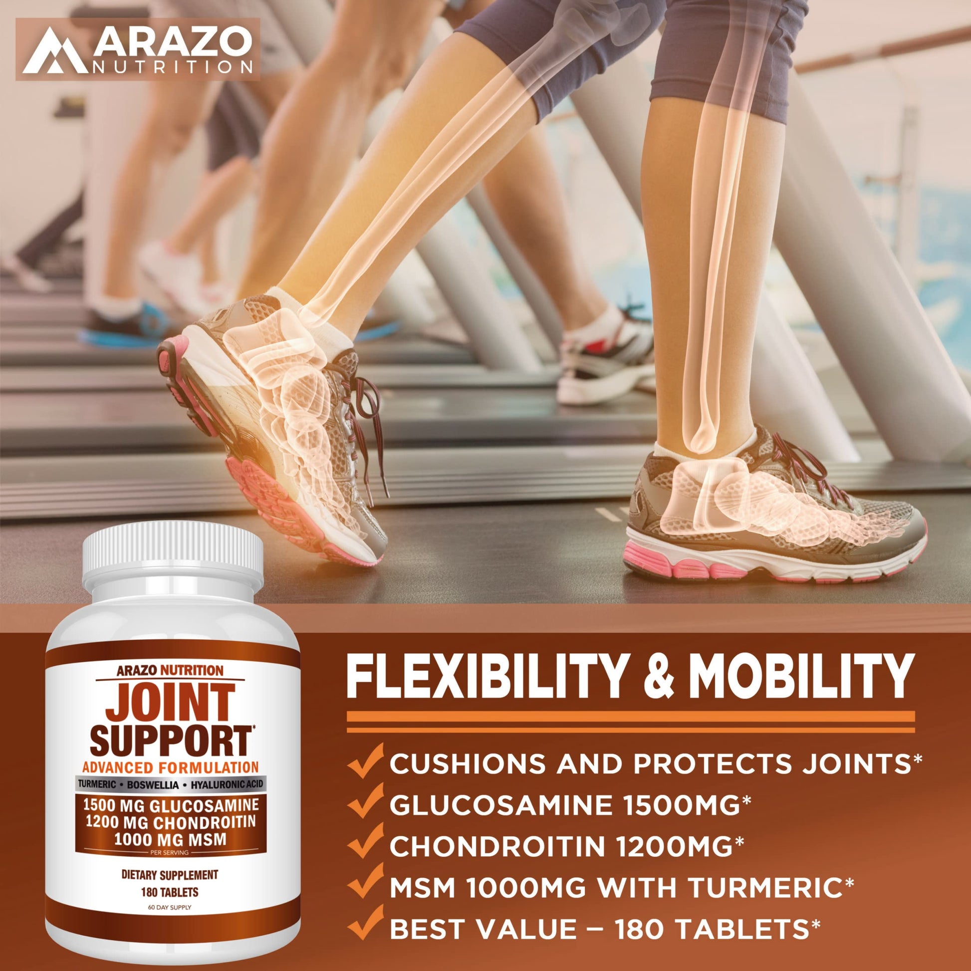 Glucosamine Chondroitin Turmeric Msm Boswellia - Joint Support Supplement for Relief My Store uk supplements
