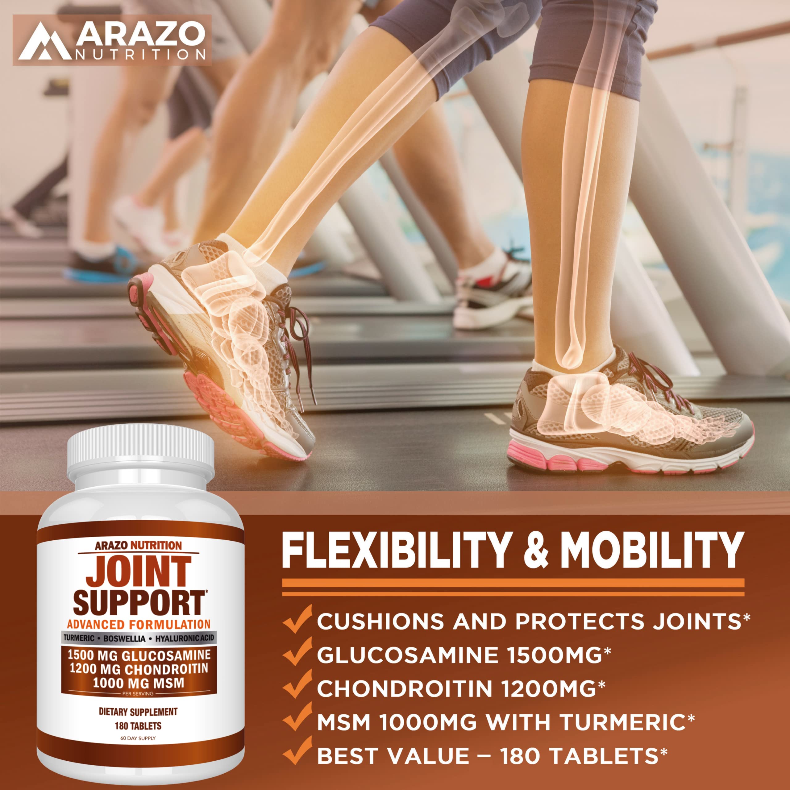 Glucosamine Chondroitin Turmeric Msm Boswellia - Joint Support Supplement for Relief My Store uk supplements