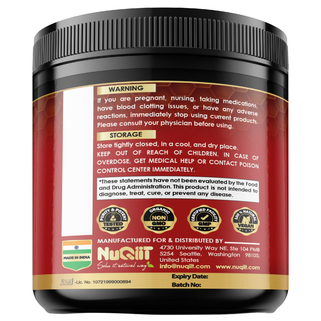9in1 Clove Supplement Rich in Vitamins & Minerals for Digestive, Immune System, Bone & Heart Health with Cinnamon, Turmeric, Ginger, Cardamom, Garlic, Wormwood, Black Walnut - 60 Capsules - 30 Days NUQIIT uk supplements