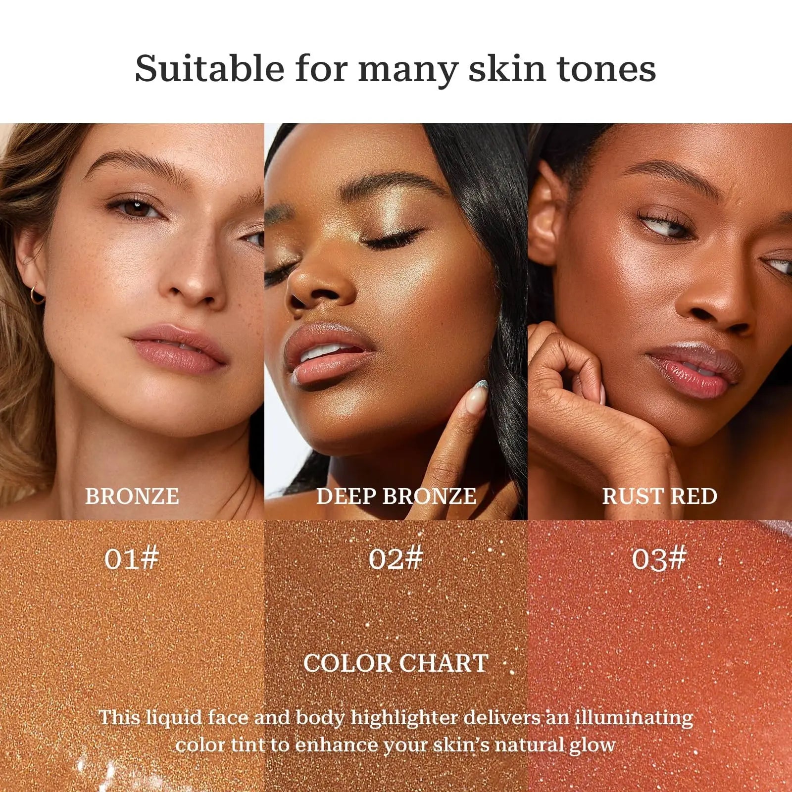 SWETIYOU Bronzing Drops, Lightweight and Non-greasy Liquid Bronzer for Face & Body, Instant Sunshine Glow Serum for Flawless Skin & Radiant Finish (RUST RED) SWETIYOU uk supplements